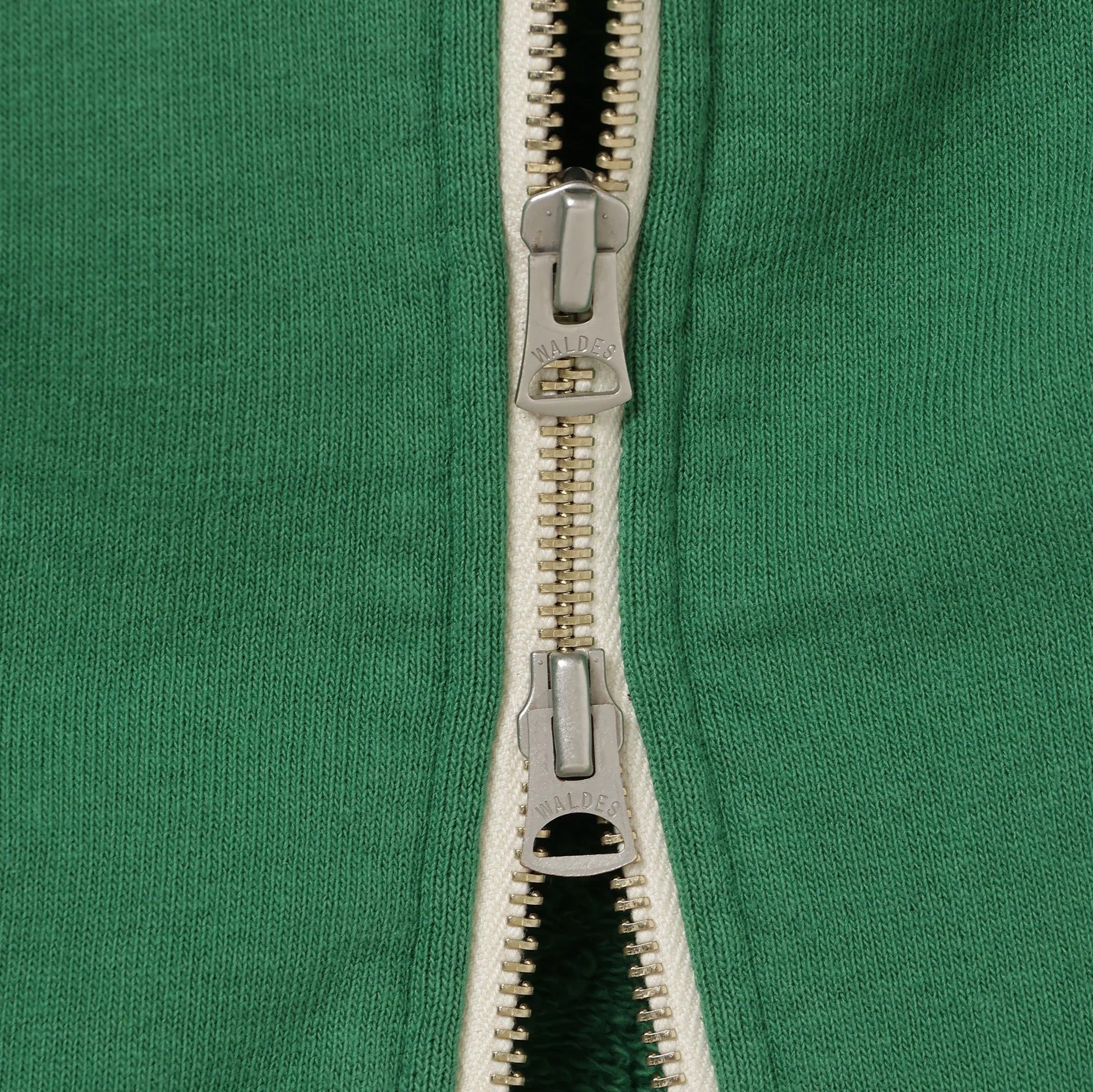 Zip Hoodie - Super Looper French Terry - Varsity Green by Wonder Looper
