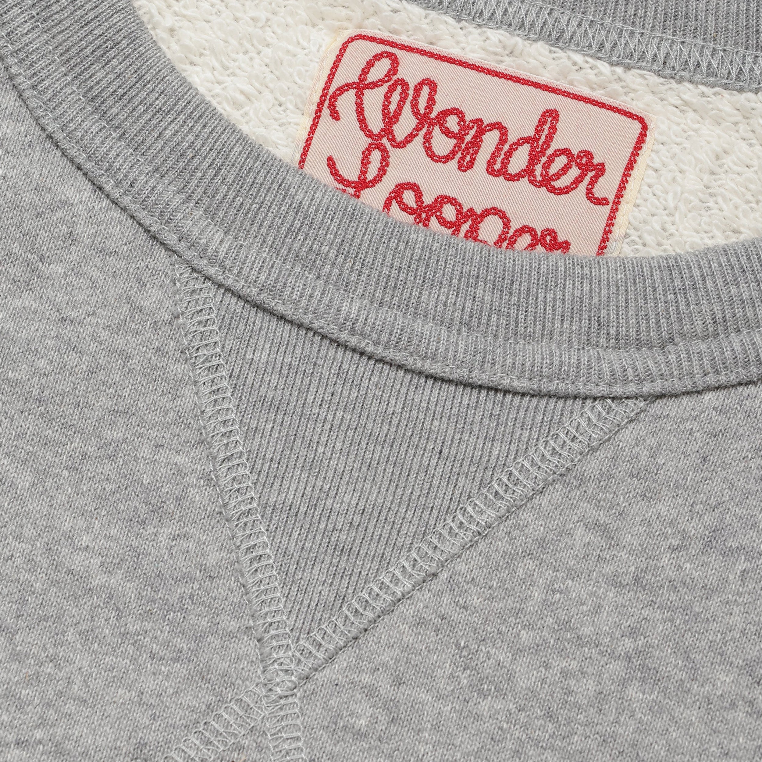 Pullover Crewneck - Super Looper French Terry - Heather Grey by Wonder Looper