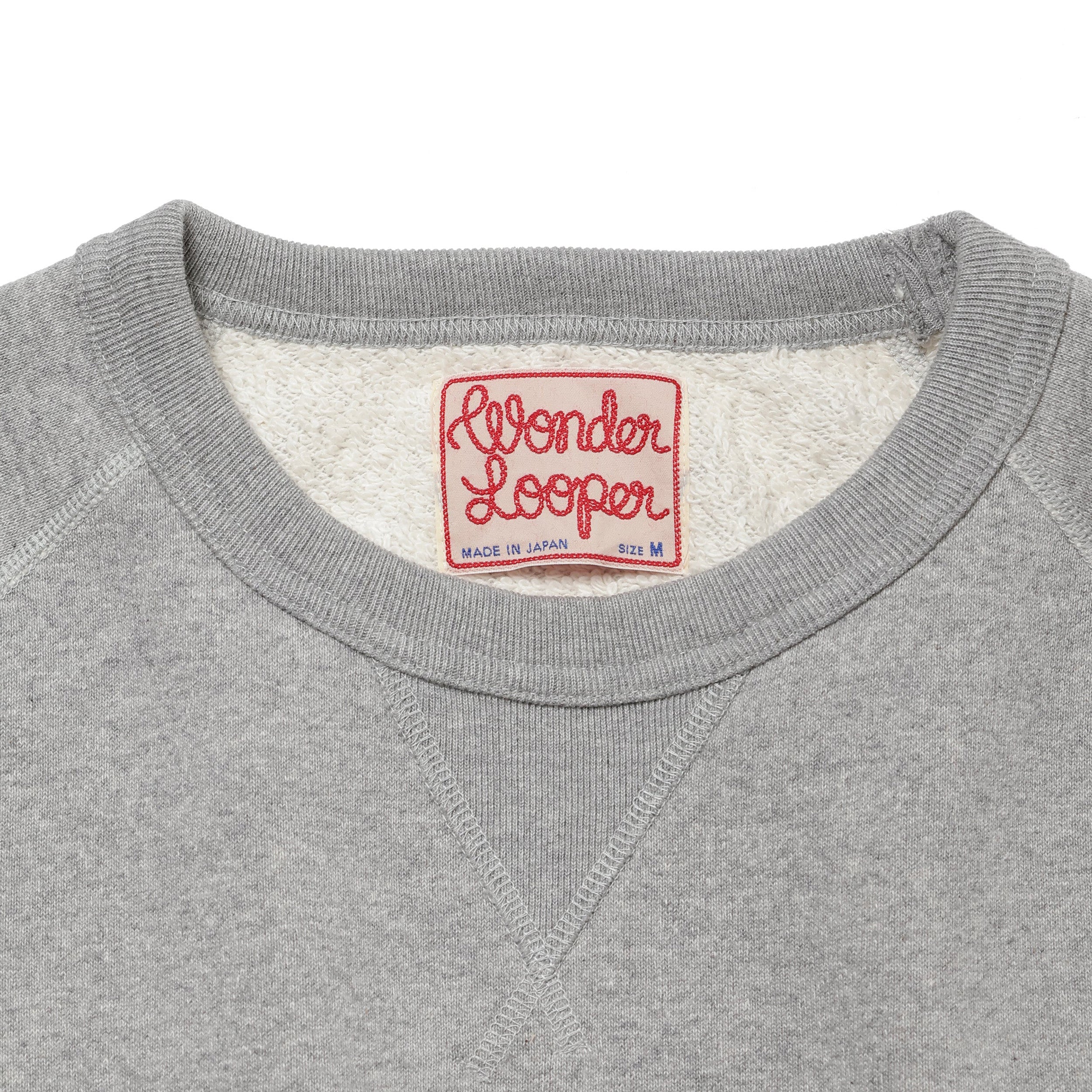 Pullover Crewneck - Super Looper French Terry - Heather Grey by Wonder Looper