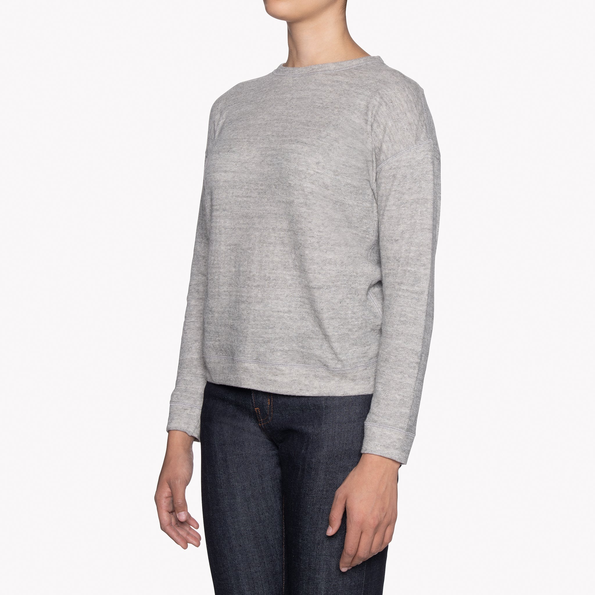 Weekend Crew - Vintage Doubleface - Grey by Naked & Famous Denim