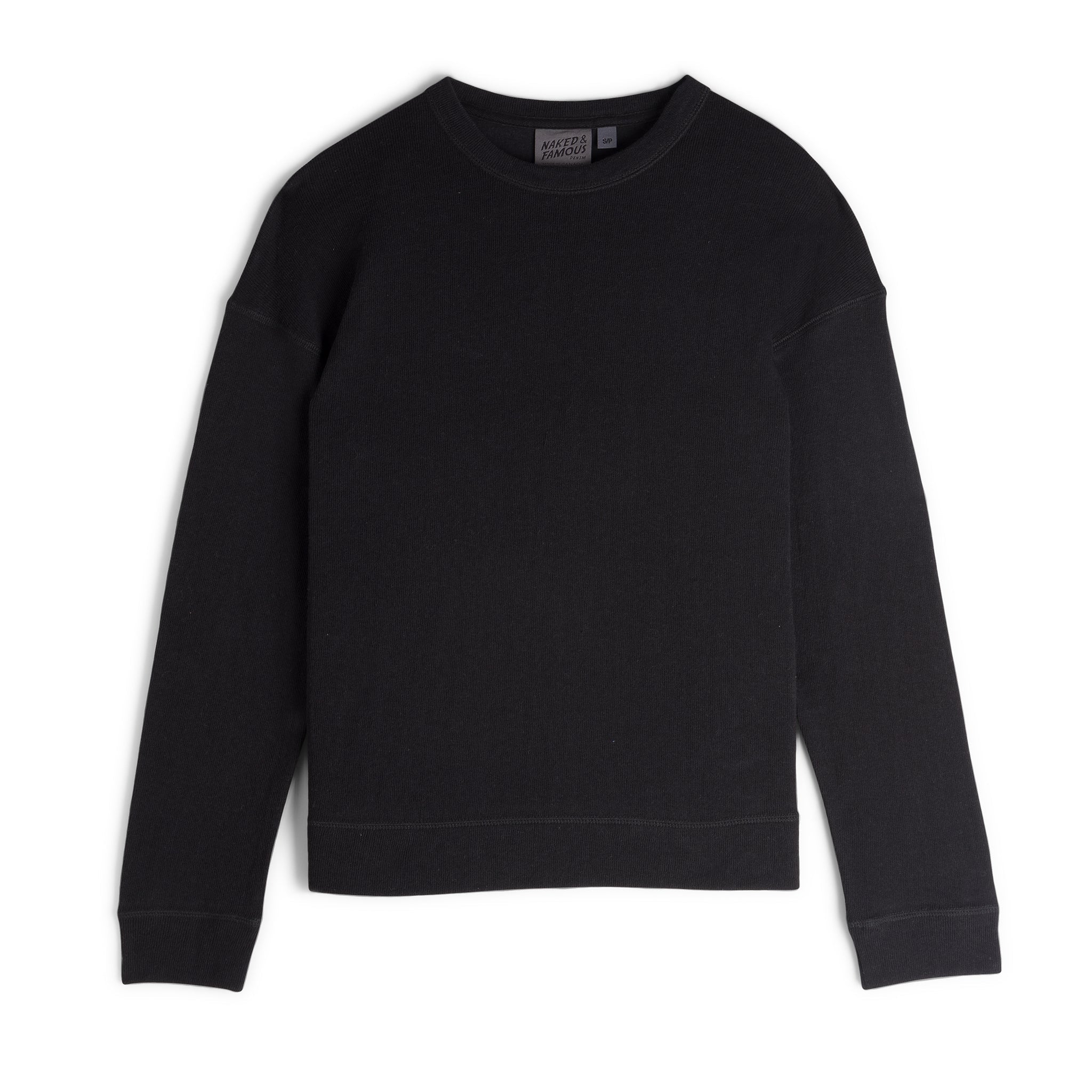 Weekend Crew - Vintage Doubleface - Black by Naked & Famous Denim