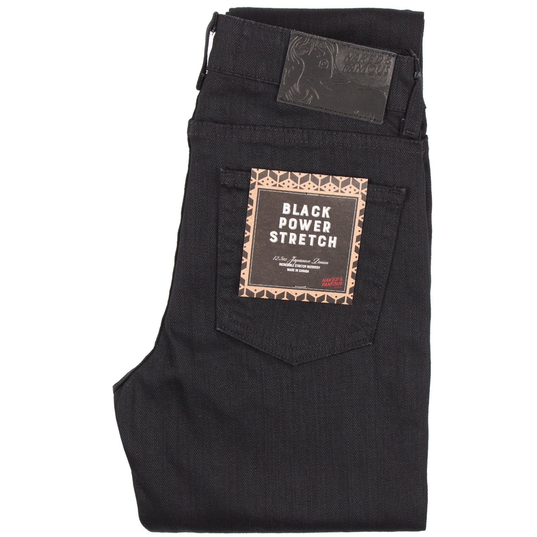 Skinny - Black Power Stretch by Naked & Famous Denim
