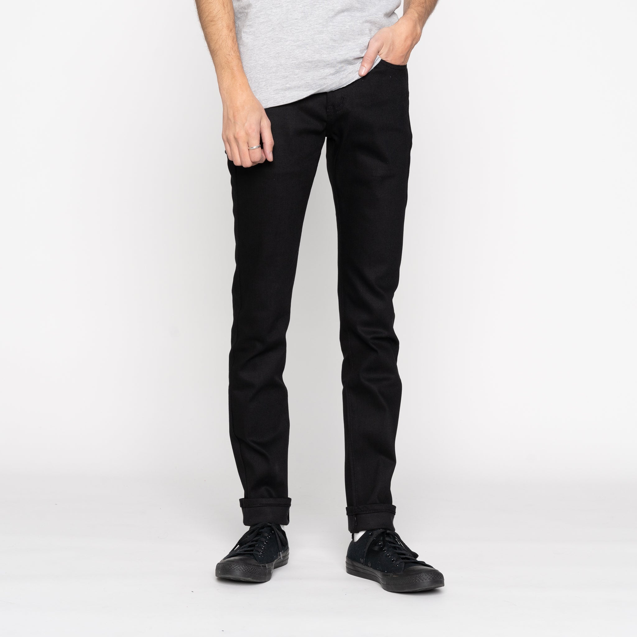 Super Guy - All Black Comfort Stretch by Naked & Famous Denim