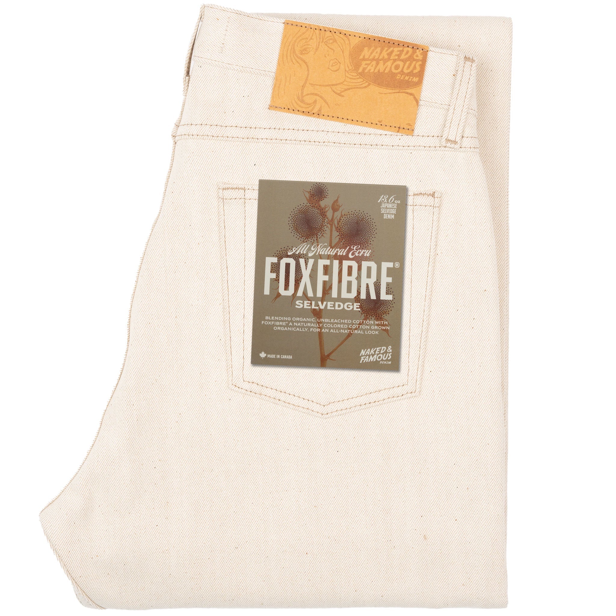 True Guy - All Natural Ecru Foxfibre® Selvedge by Naked & Famous Denim