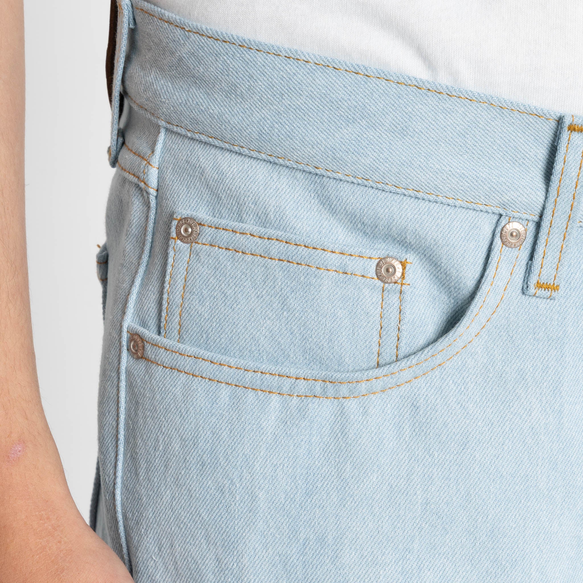 True Guy - Secret Agent Denim - Bleach Blue by Naked & Famous Denim