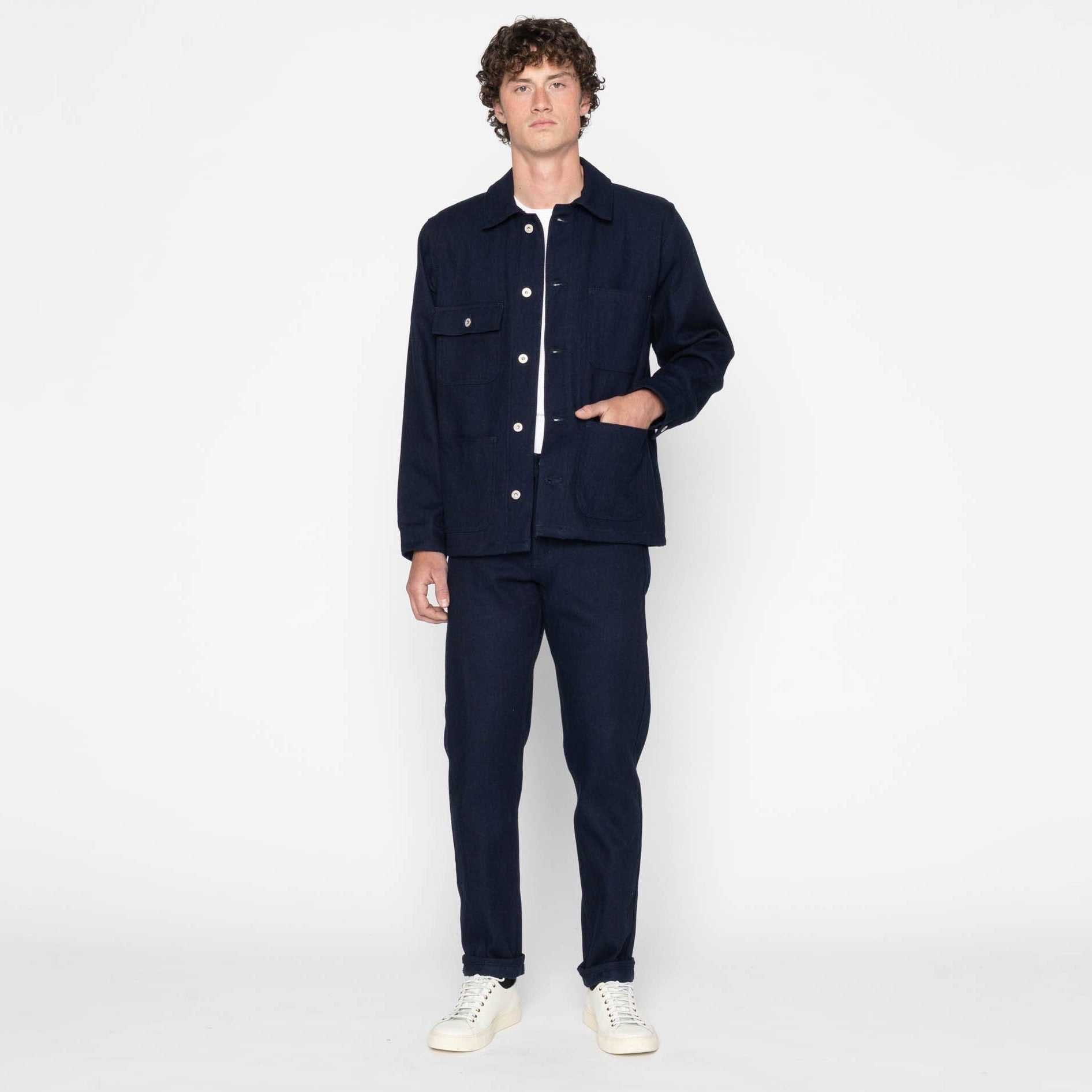 Easy Guy - Maekake Dobby - Indigo by Naked & Famous Denim