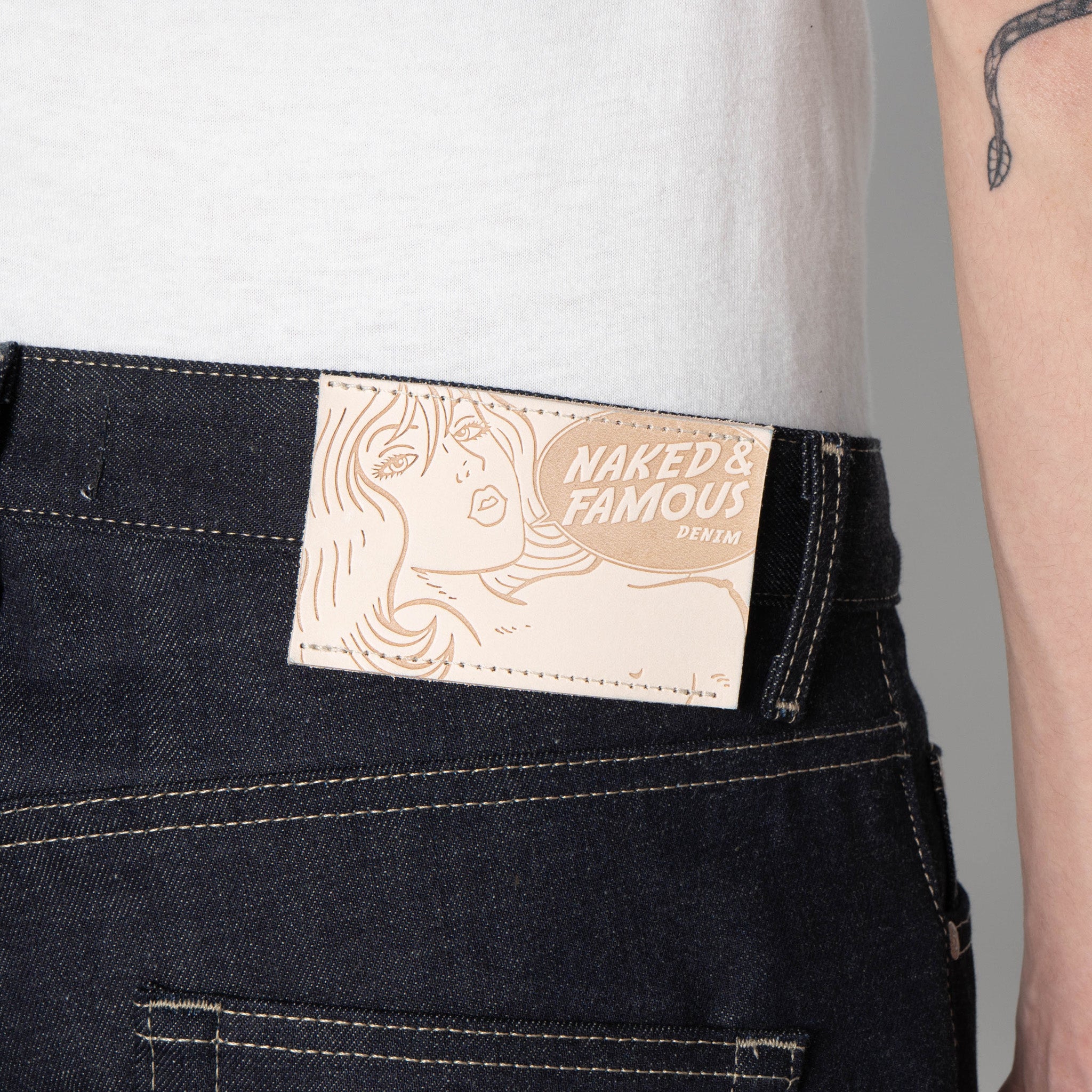 Easy Guy - Fox Fibre Green Weft by Naked & Famous Denim