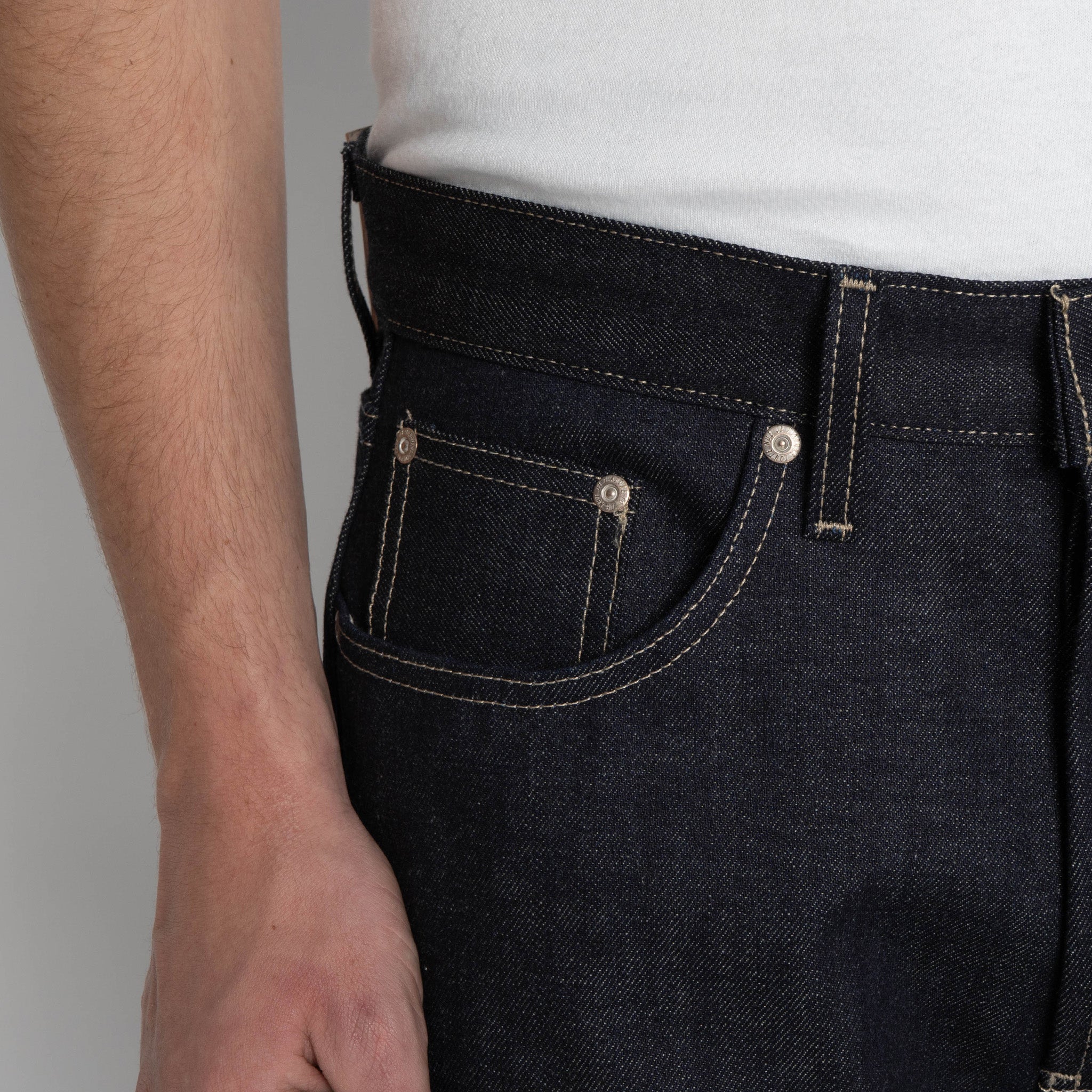 Strong Guy - Fox Fibre Green Weft by Naked & Famous Denim