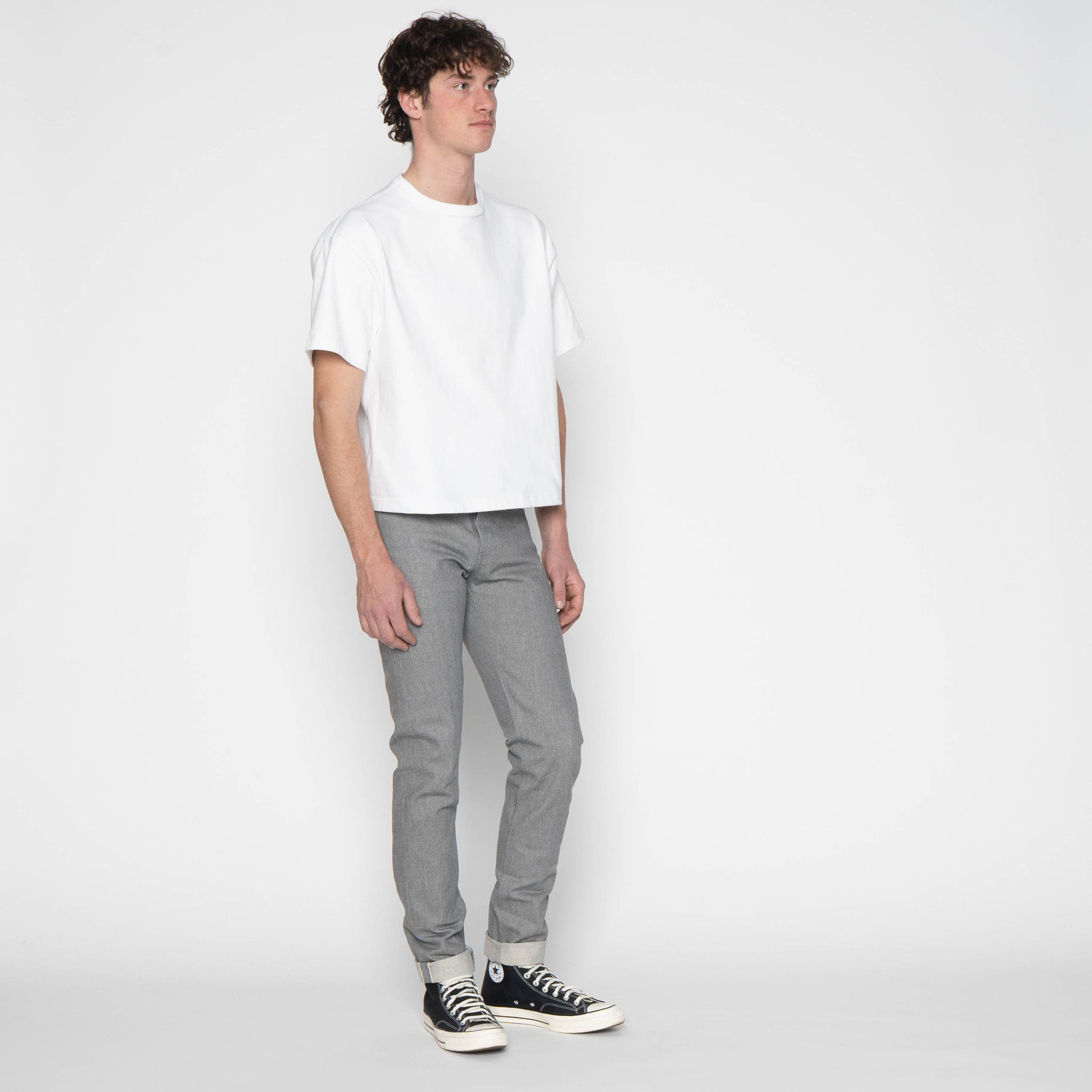Super Guy - Heather Grey Selvedge by Naked & Famous Denim