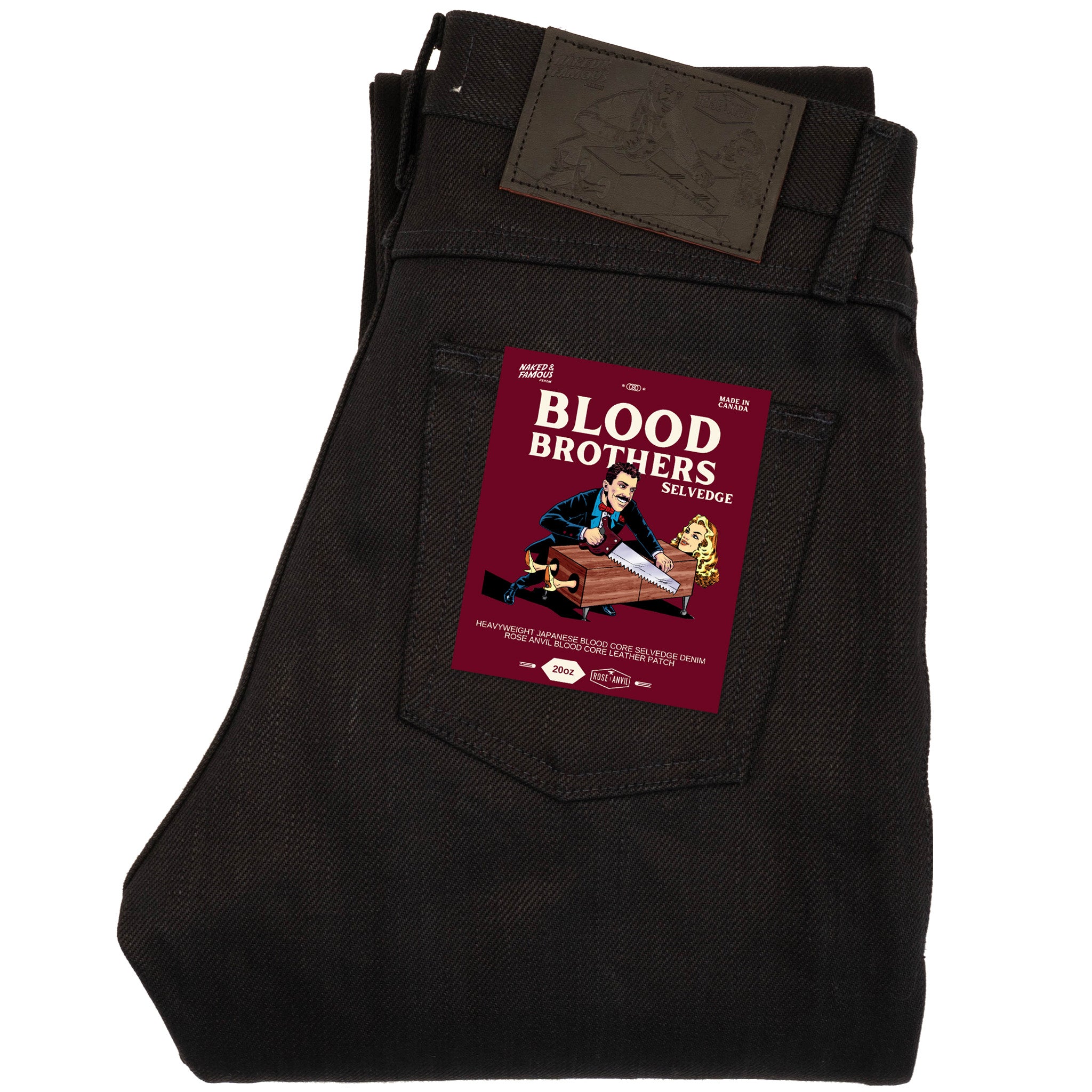 Easy Guy - Blood Brothers Selvedge - Indigo x Black by Naked & Famous Denim