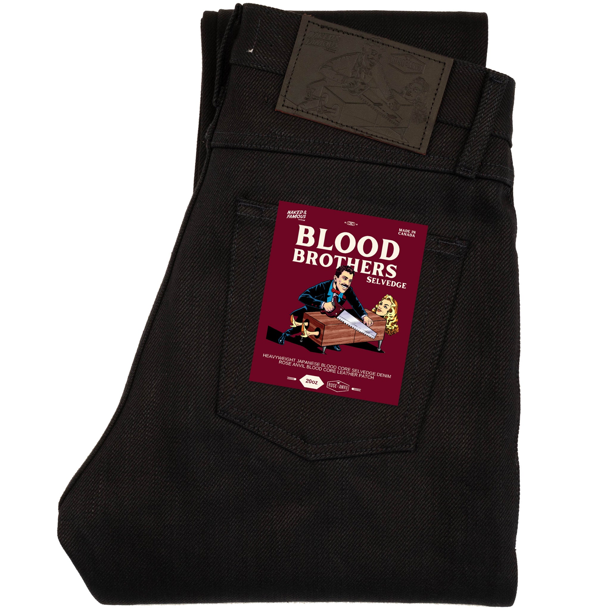 True Guy - Blood Brothers Selvedge - Indigo x Black by Naked & Famous Denim