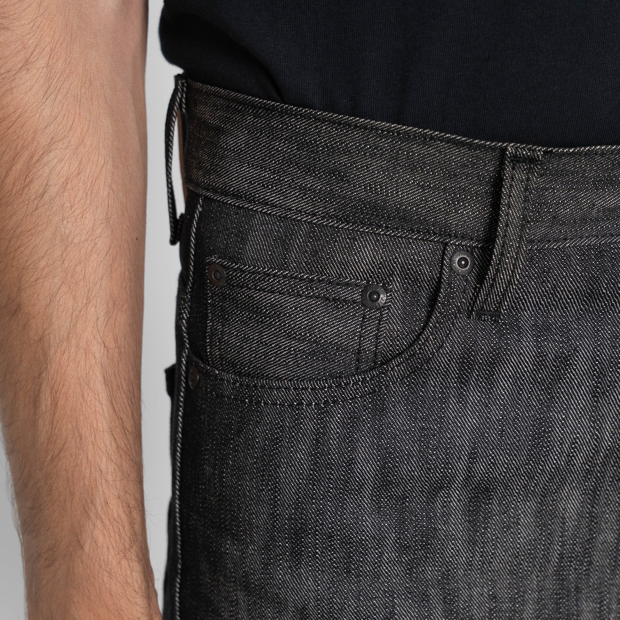 Groovy Guy - Double Capsule - Black Warp / White Weft Selvedge by Naked & Famous Denim