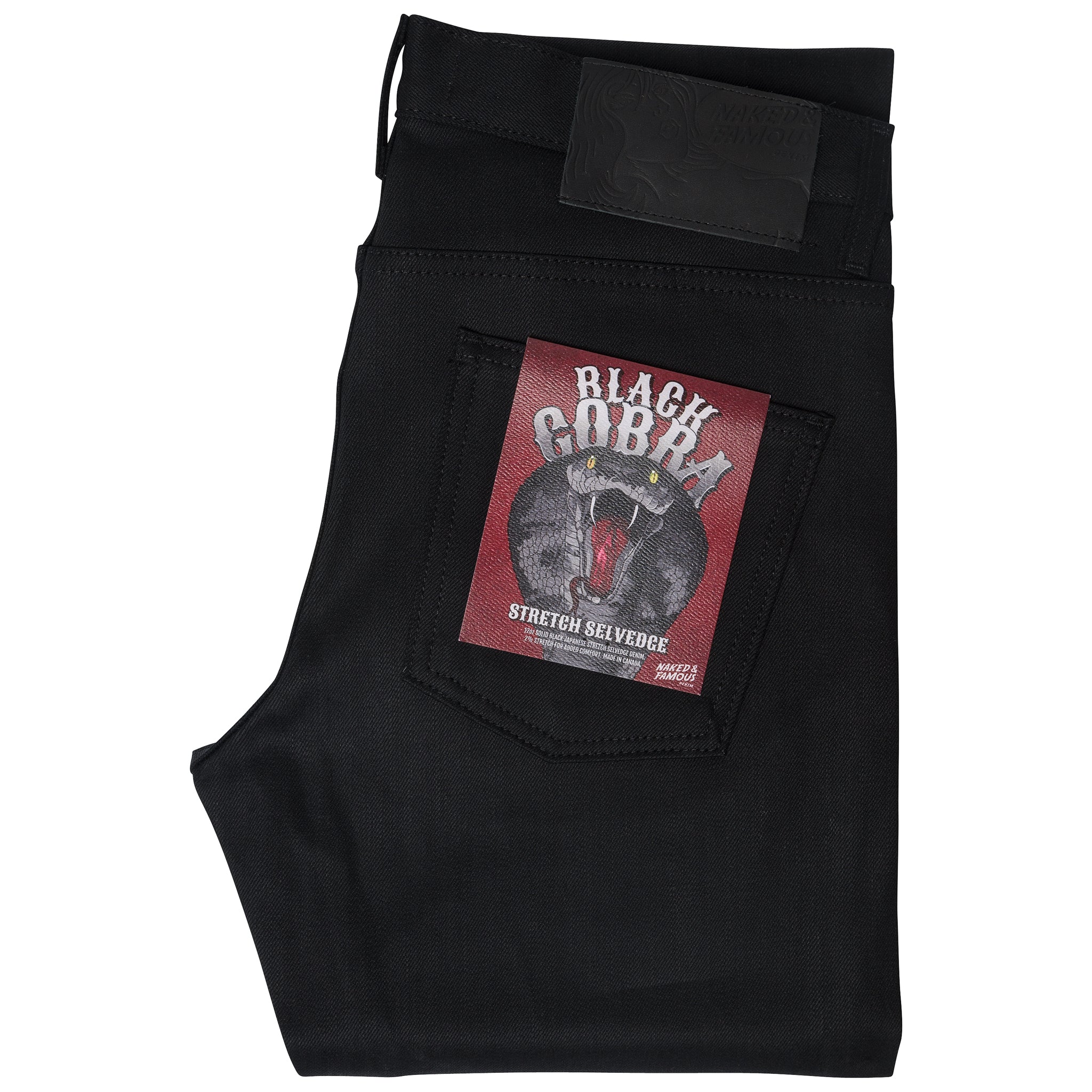 Super Guy - Black Cobra Stretch Selvedge by Naked & Famous Denim