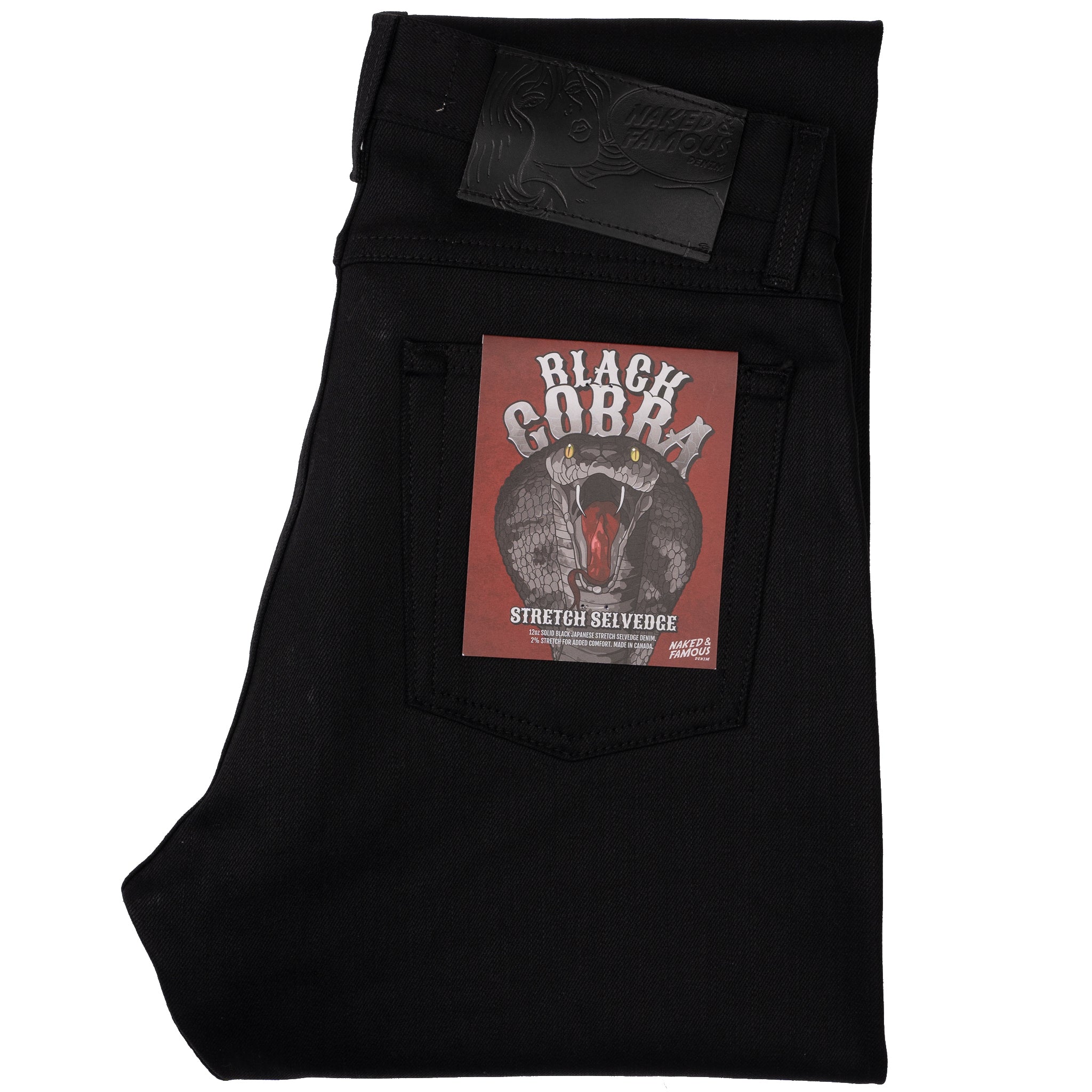 True Guy - Black Cobra Stretch Selvedge by Naked & Famous Denim