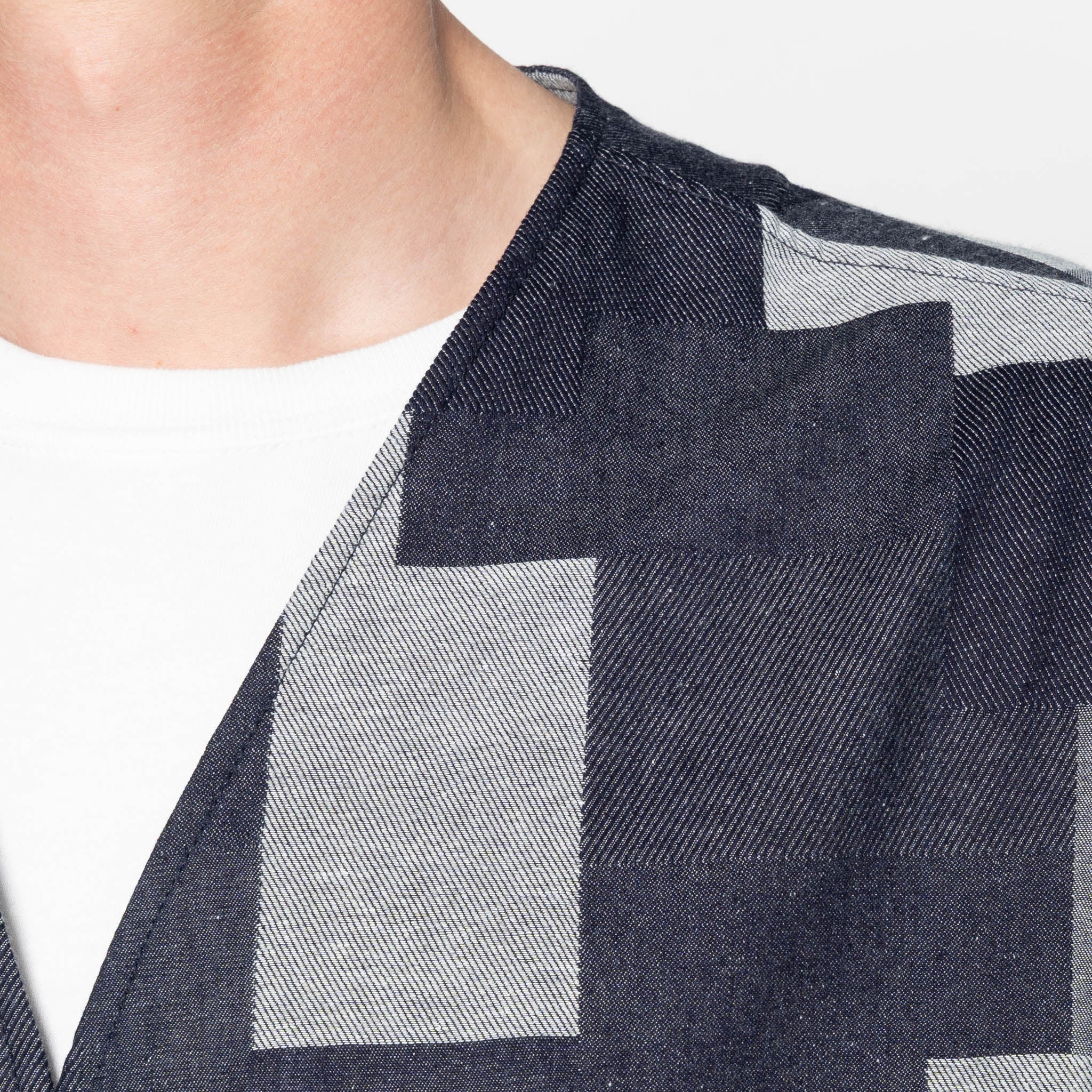 Wise Guy Jacket - Jacquard Denim - Indigo by Naked & Famous Denim