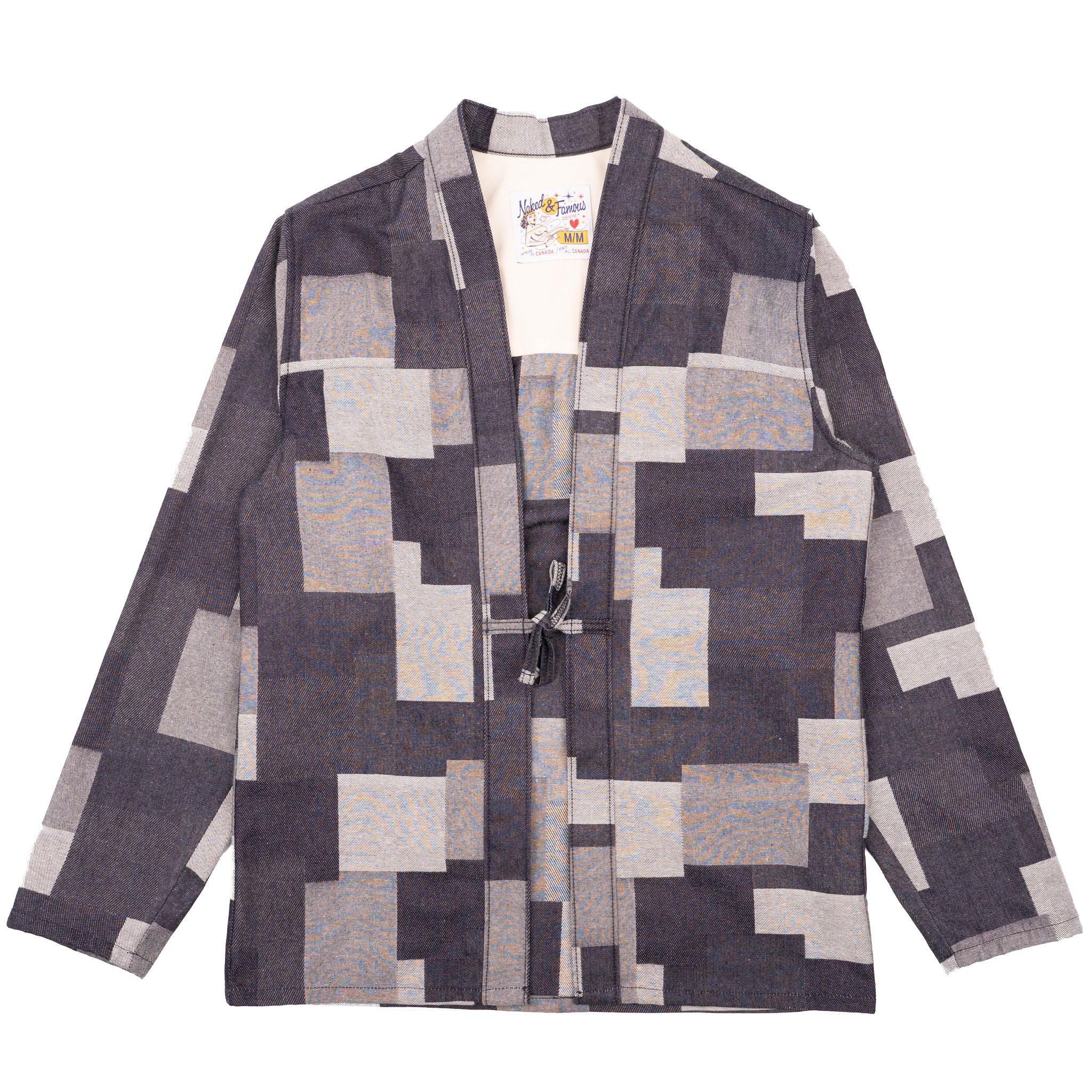 Kimono Shirt - Jacquard Denim - Indigo by Naked & Famous Denim