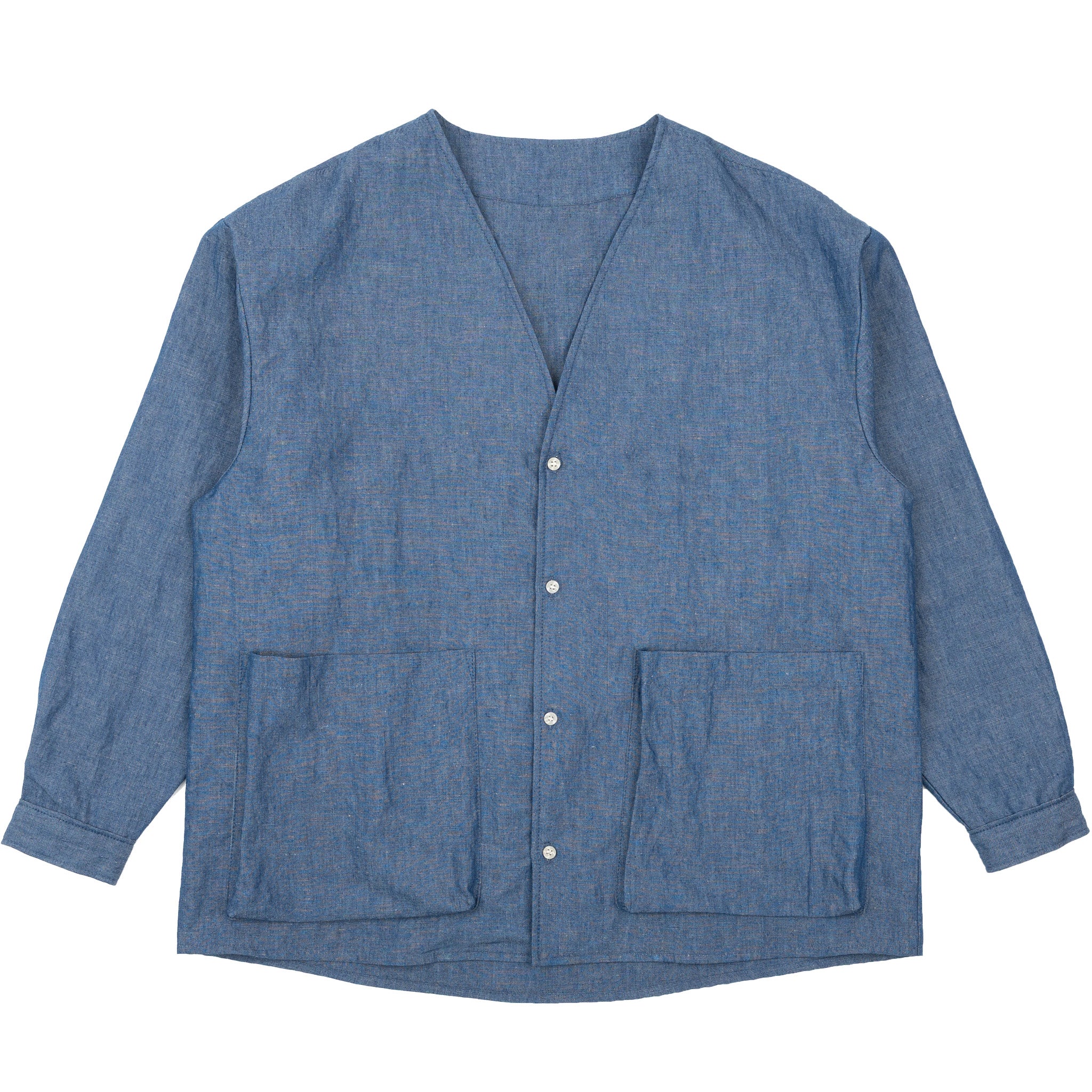 Wise Guy Jacket - Linen Blend Denim - Indigo by Naked & Famous Denim