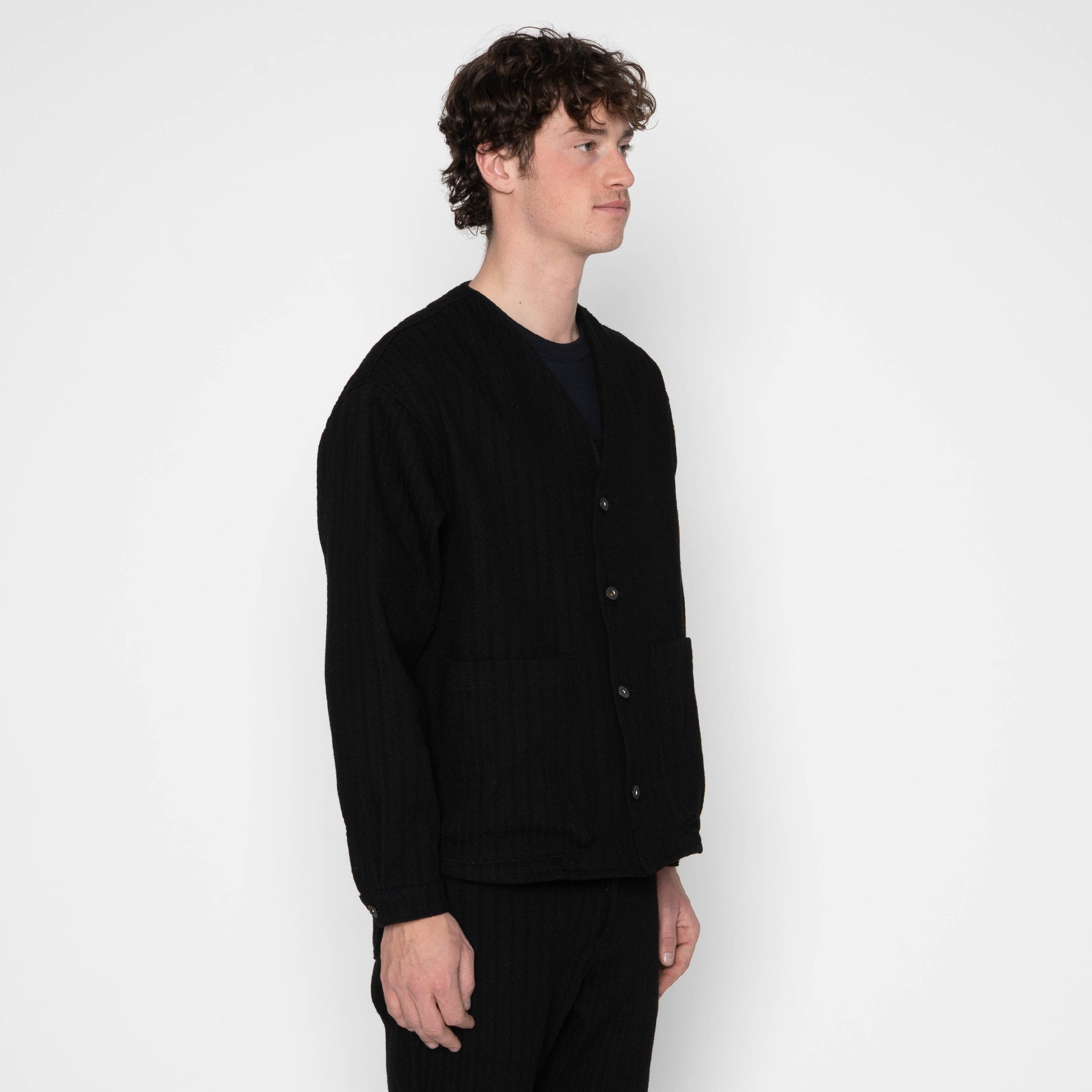 Wise Guy Shirt - Black Sugiaya by Naked & Famous Denim