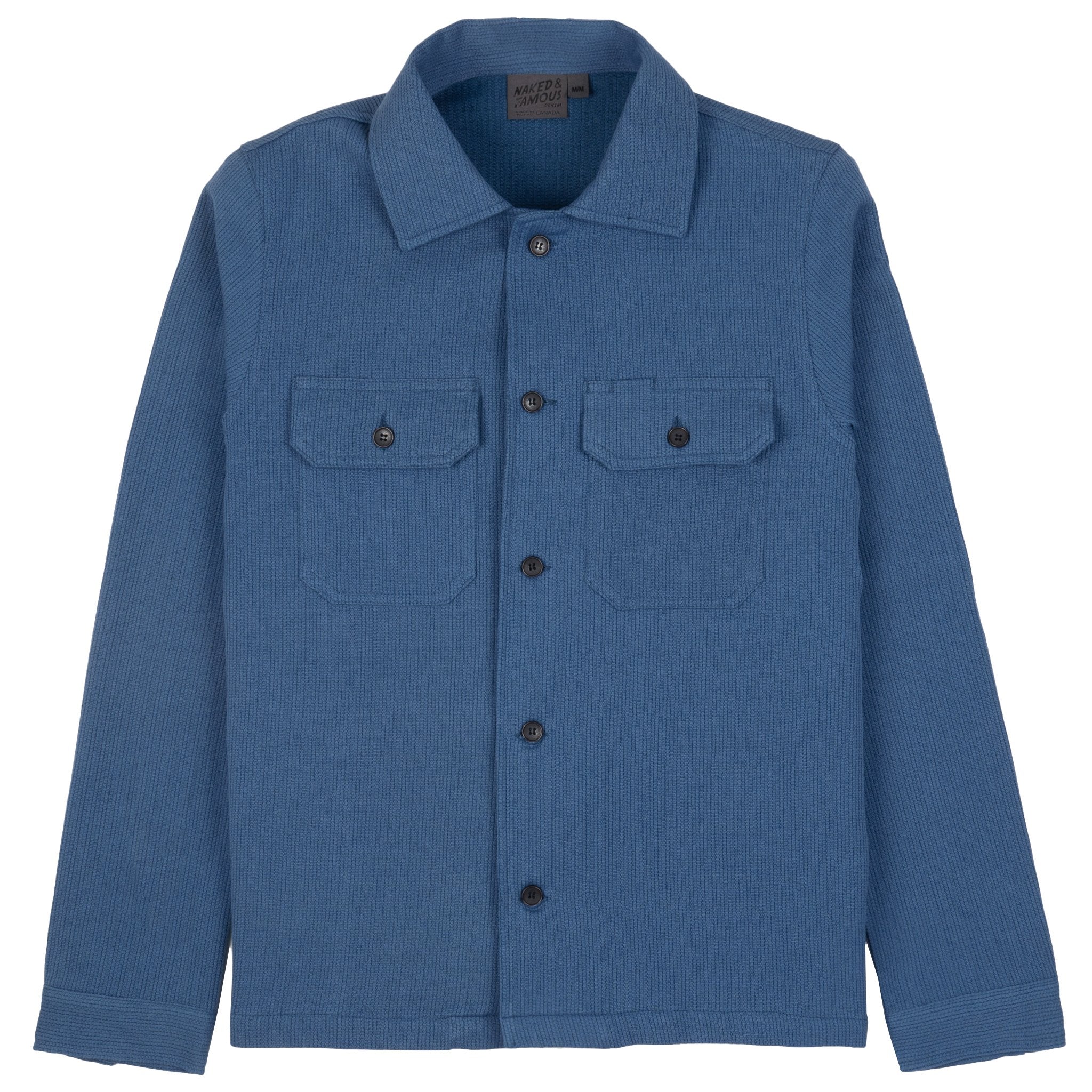 Work Shirt - Loose Weave Dobby - Pale Indigo by Naked & Famous Denim