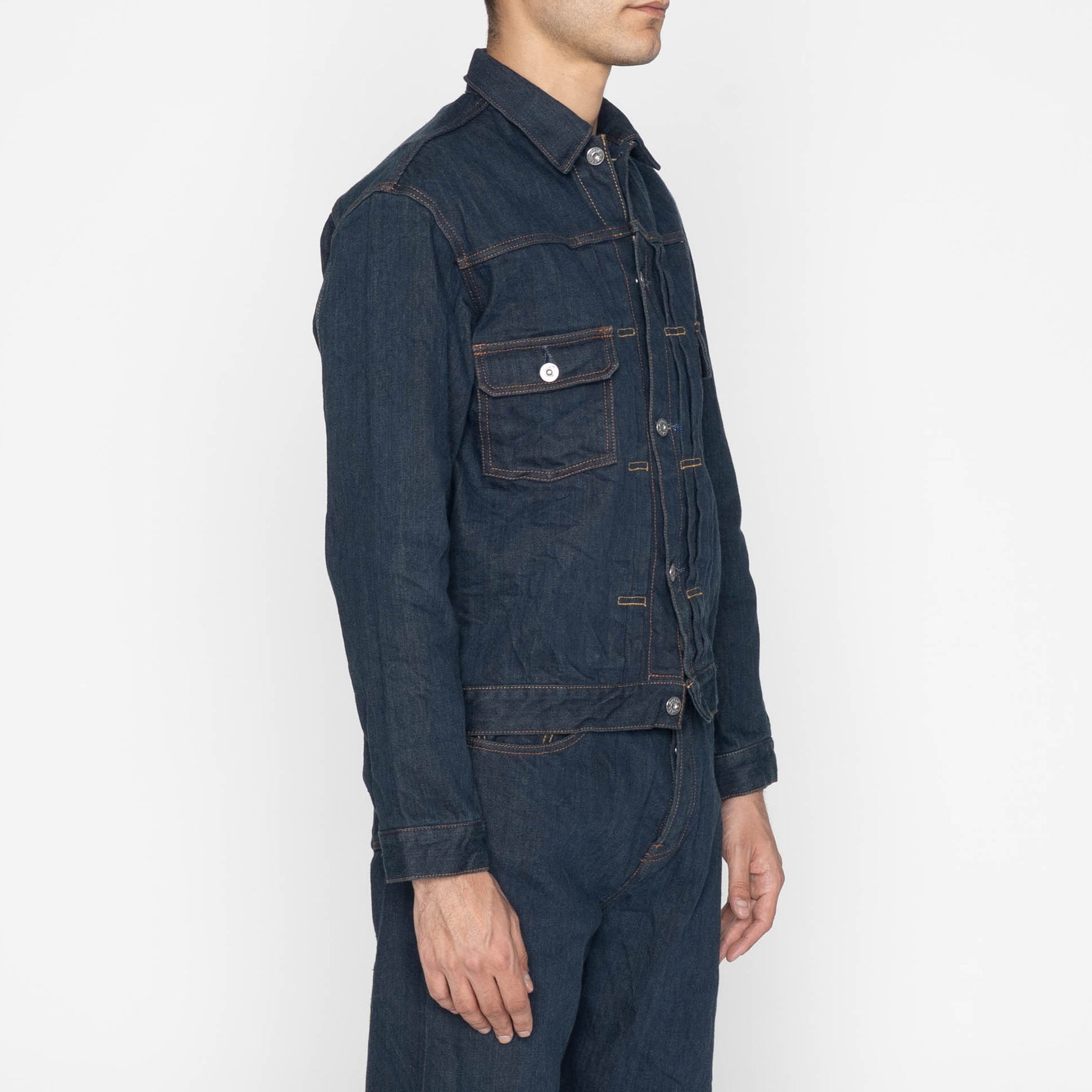 Heritage Jacket - MIJ17 - Chairo no Kitsune - Indigo by Naked & Famous Denim