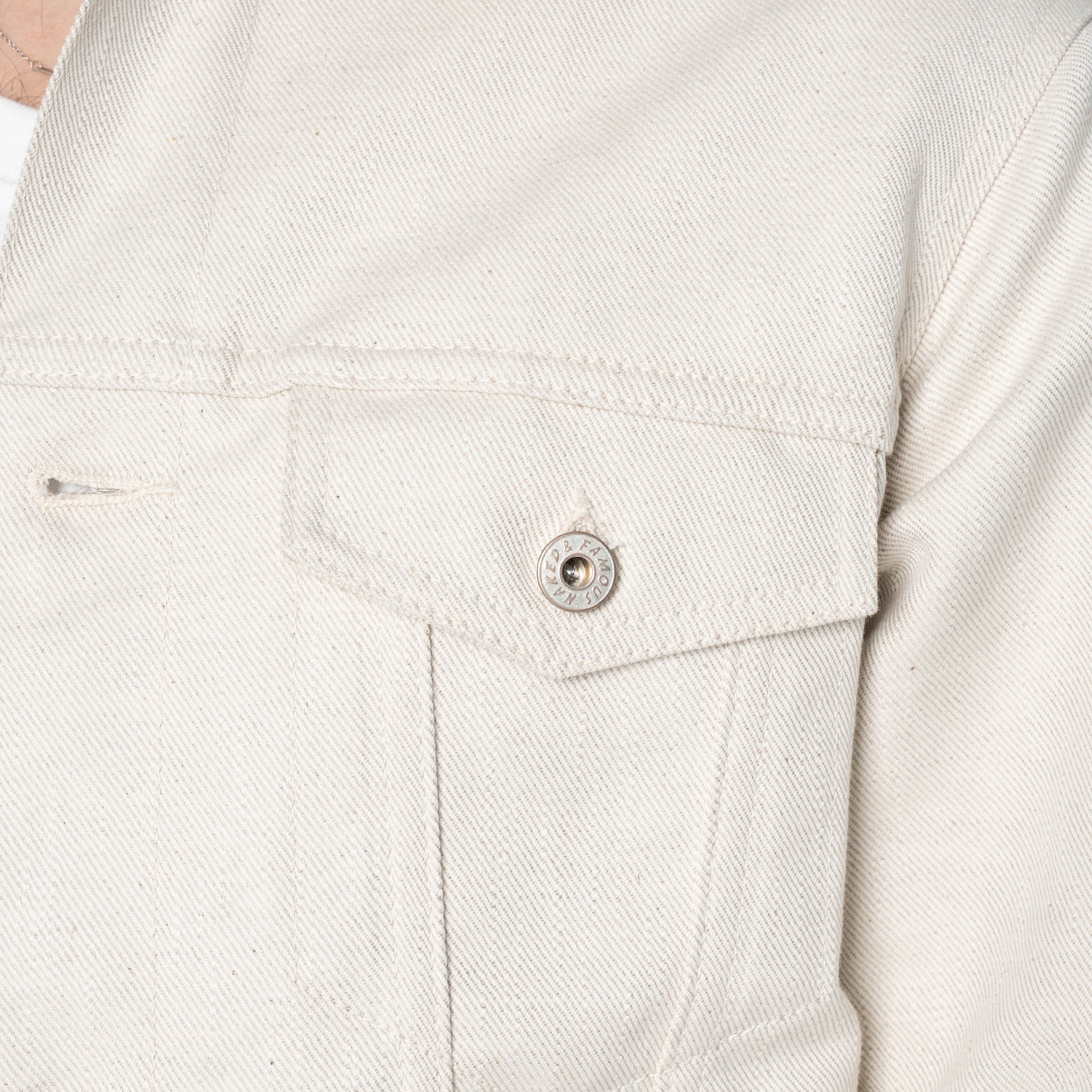Denim Jacket - Tabi Selvedge - Off White by Naked & Famous Denim