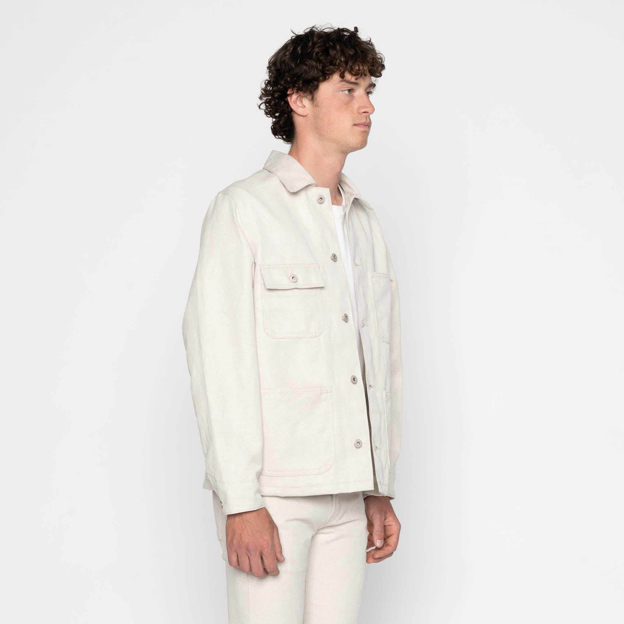 Chore Coat - Tabi Selvedge - Off White by Naked & Famous Denim