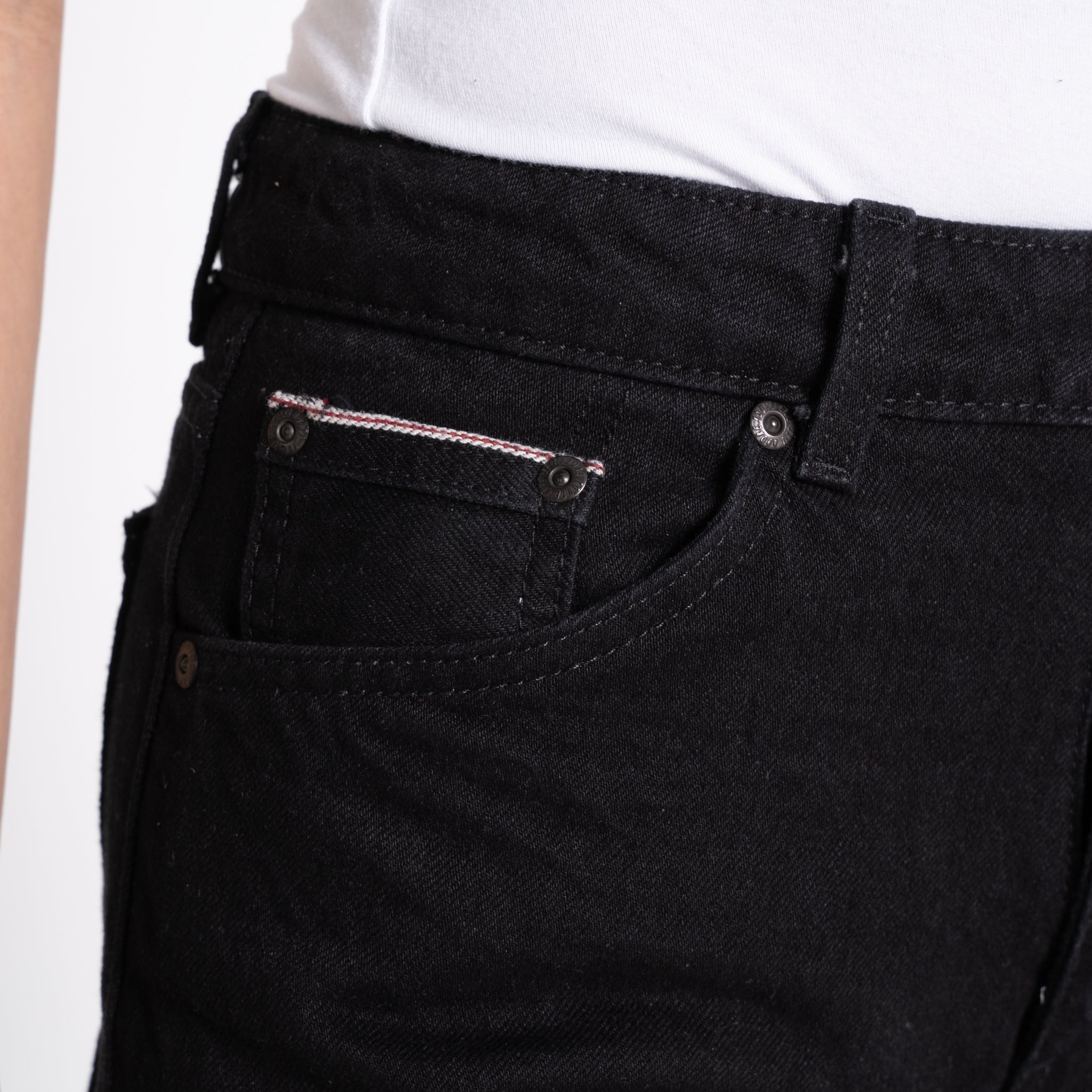 Max - Solid Black Selvedge by Naked & Famous Denim