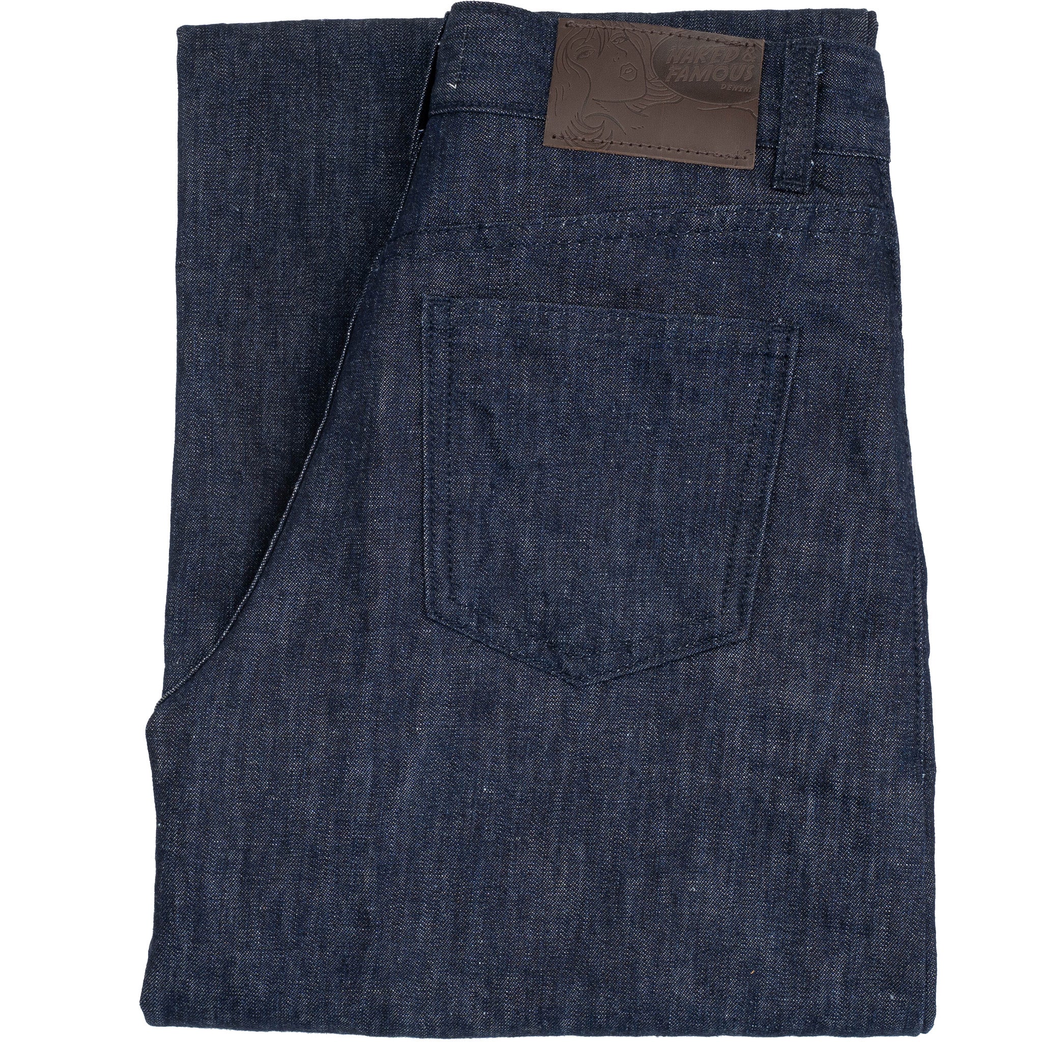 Wide Wild West - Linen Blend Denim - Indigo by Naked & Famous Denim