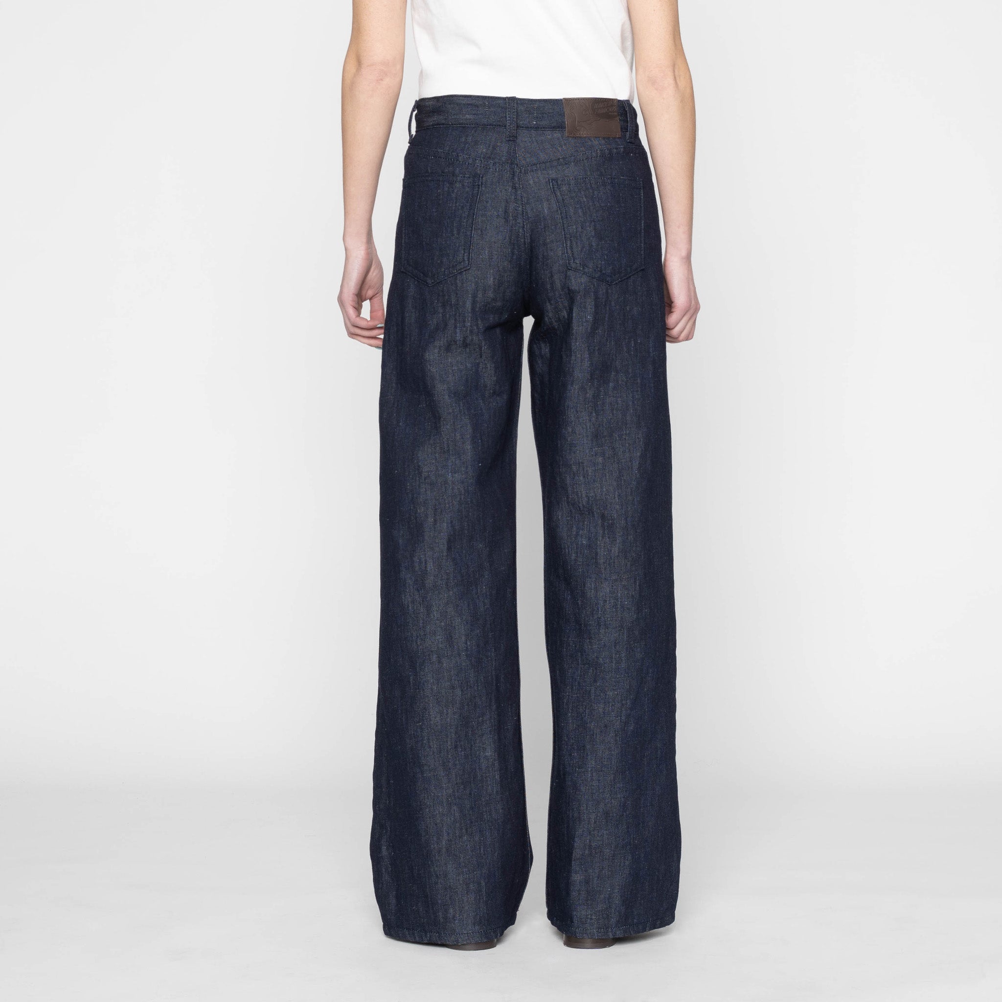 Wide Wild West - Linen Blend Denim - Indigo by Naked & Famous Denim