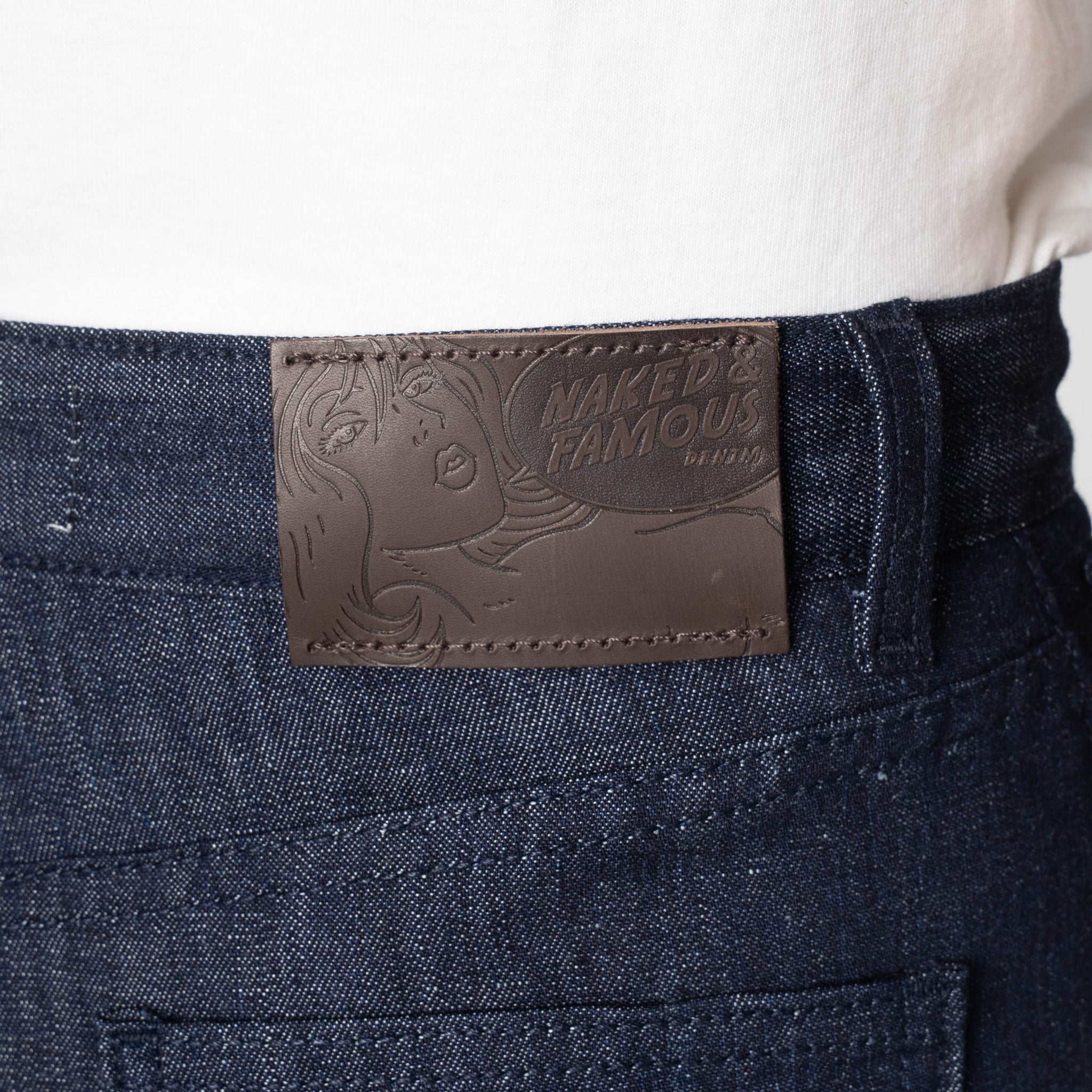 Wide Wild West - Linen Blend Denim - Indigo by Naked & Famous Denim