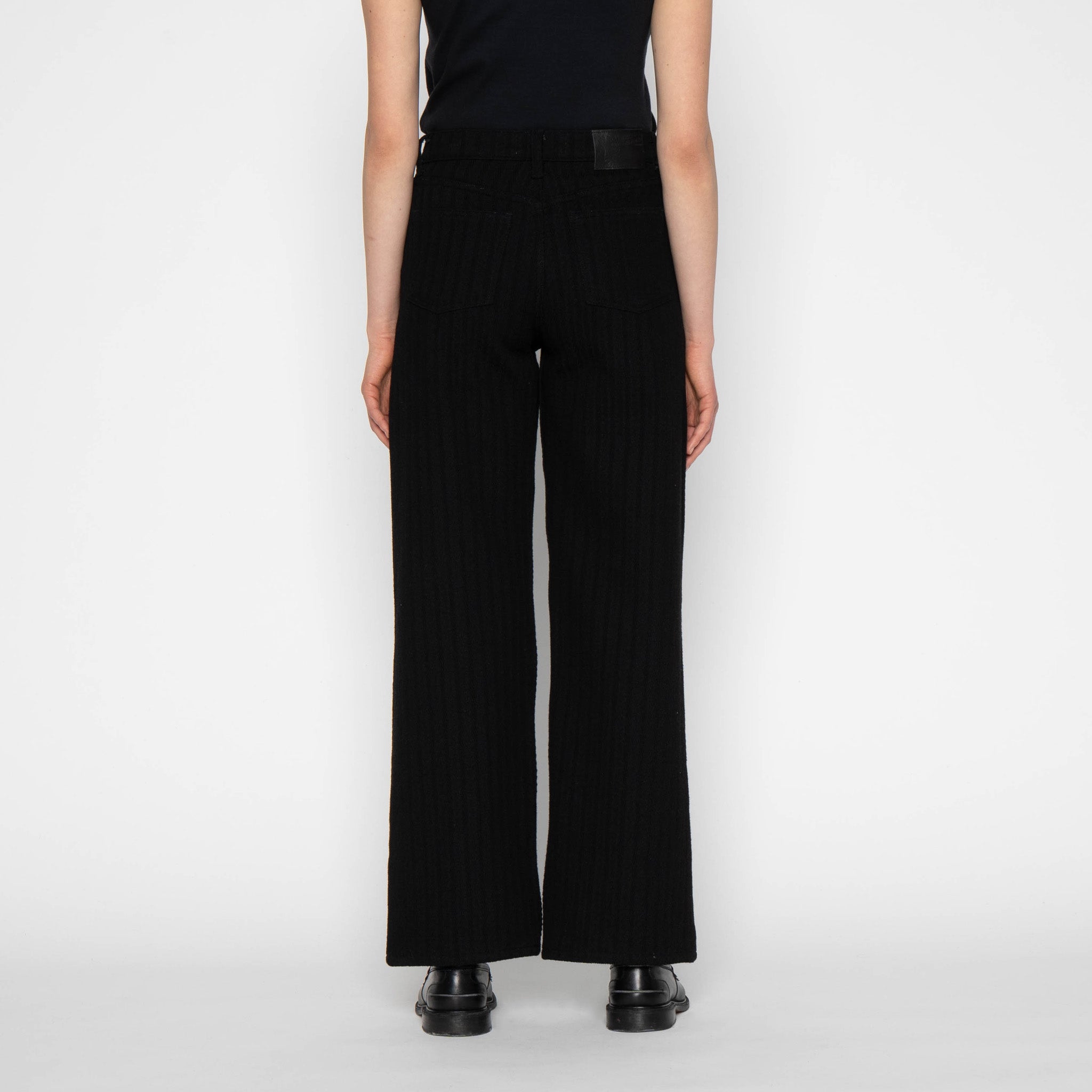 Wide Wild West - Black Sugiaya by Naked & Famous Denim