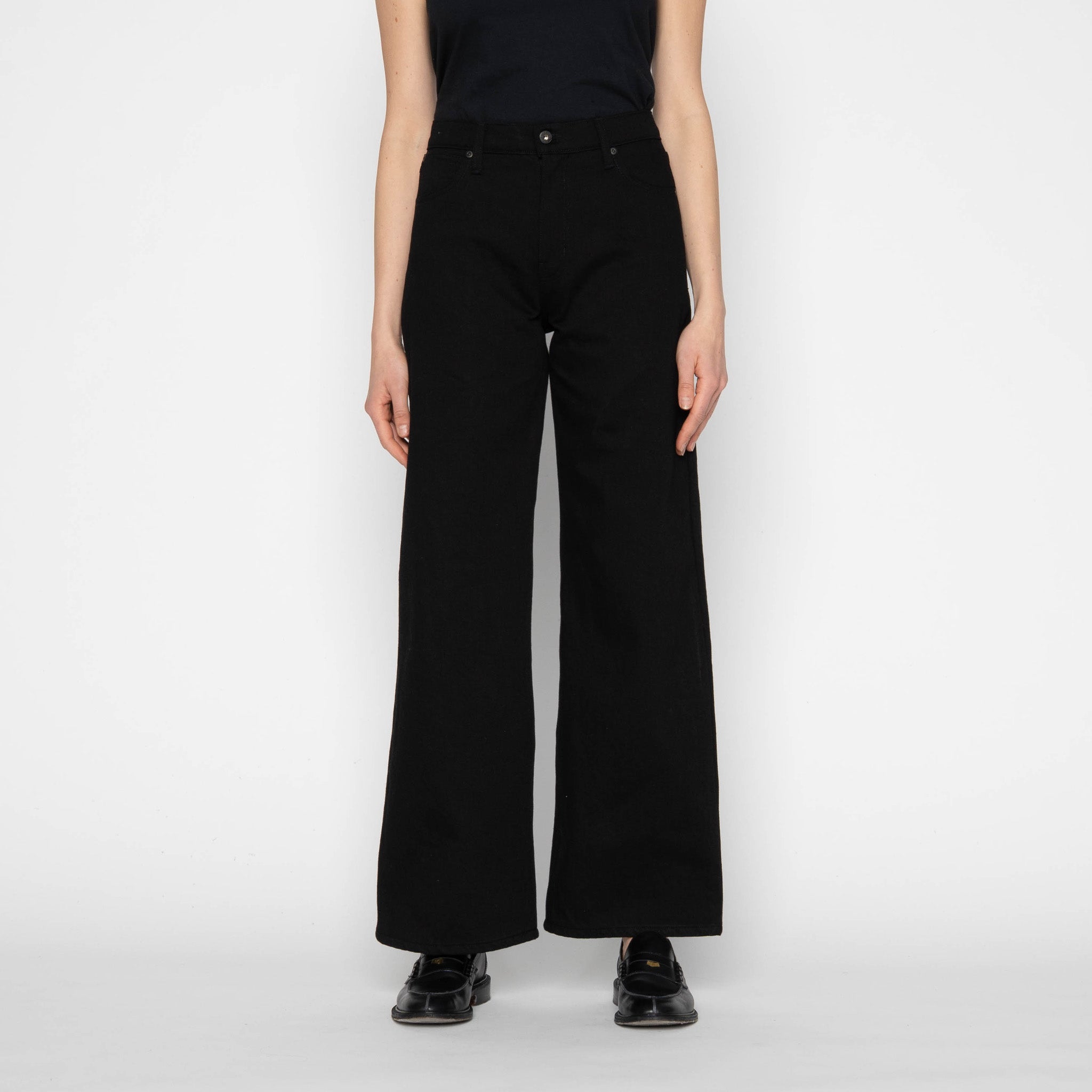 Wide Wild West - Shadow Black by Naked & Famous Denim