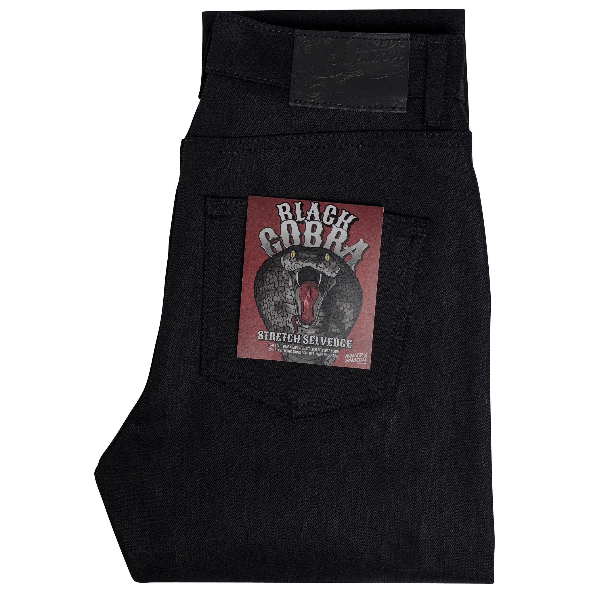 High Skinny - Black Cobra Stretch Selvedge by Naked & Famous Denim