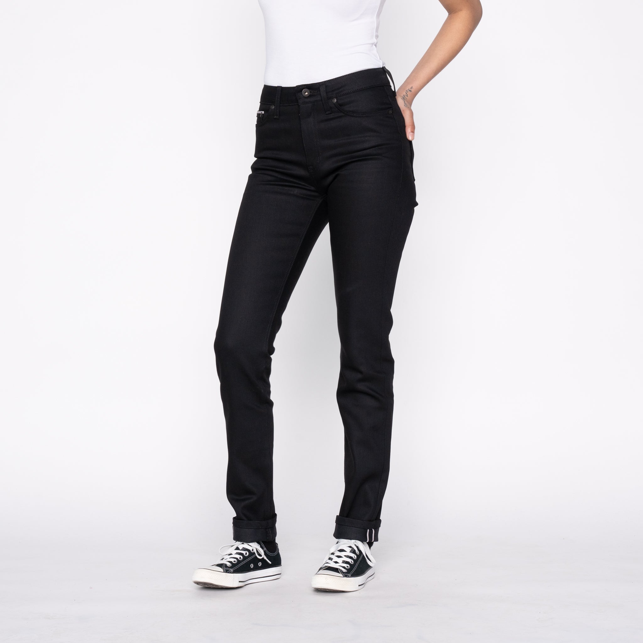 High Skinny - Black Cobra Stretch Selvedge by Naked & Famous Denim