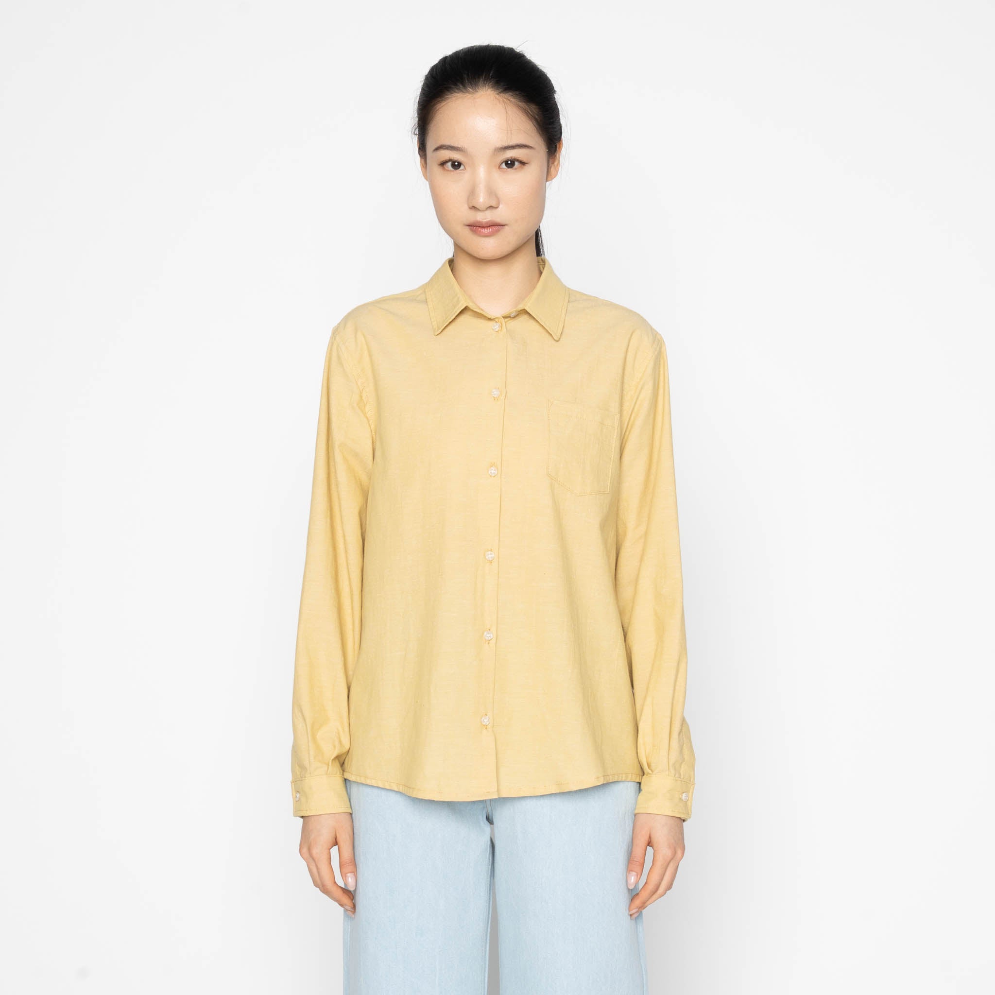 Judy Shirt - Selvedge Chambray - Yellow by Naked & Famous Denim