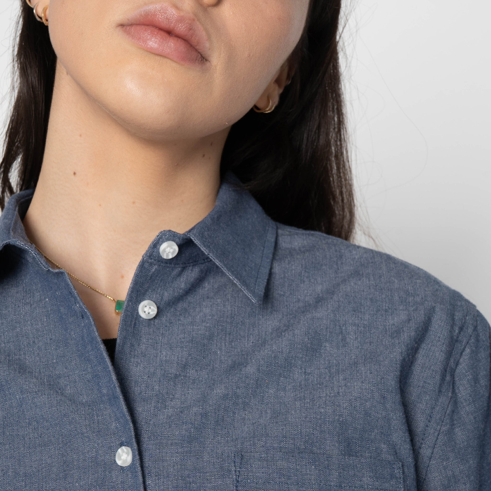 Judy Shirt - Vintage Selvedge Chambray - Blue by Naked & Famous Denim