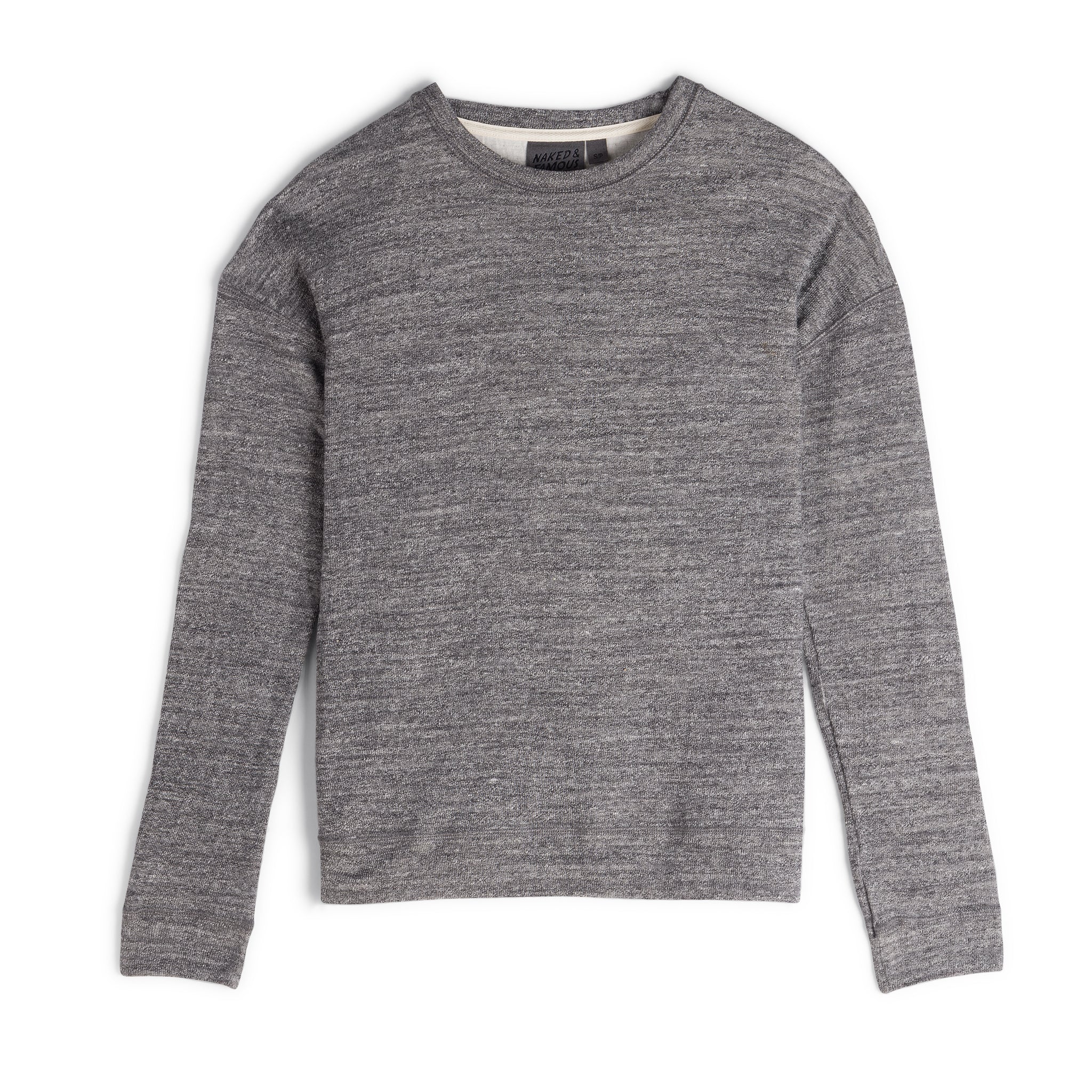 Weekend Crew - Vintage Doubleface - Charcoal by Naked & Famous Denim