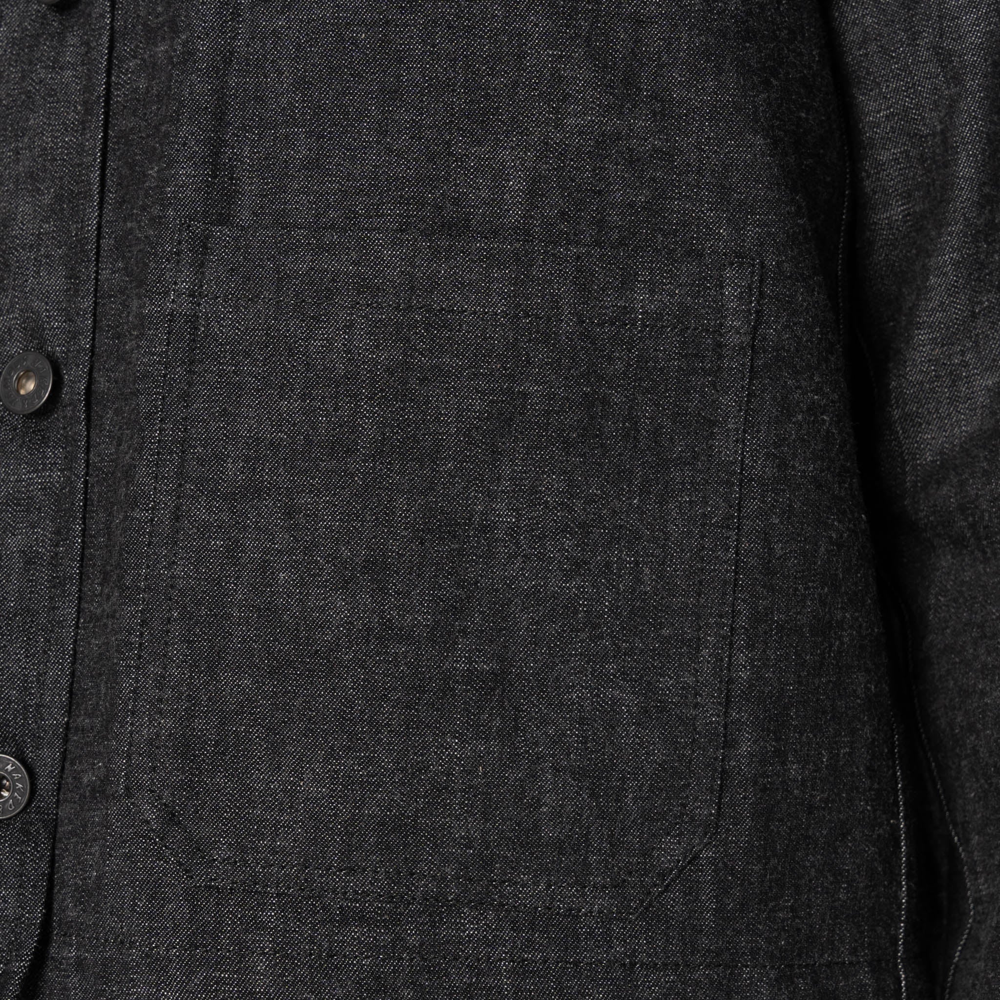 Gracie Jacket - Black Lightweight Denim - Black by Naked & Famous Denim