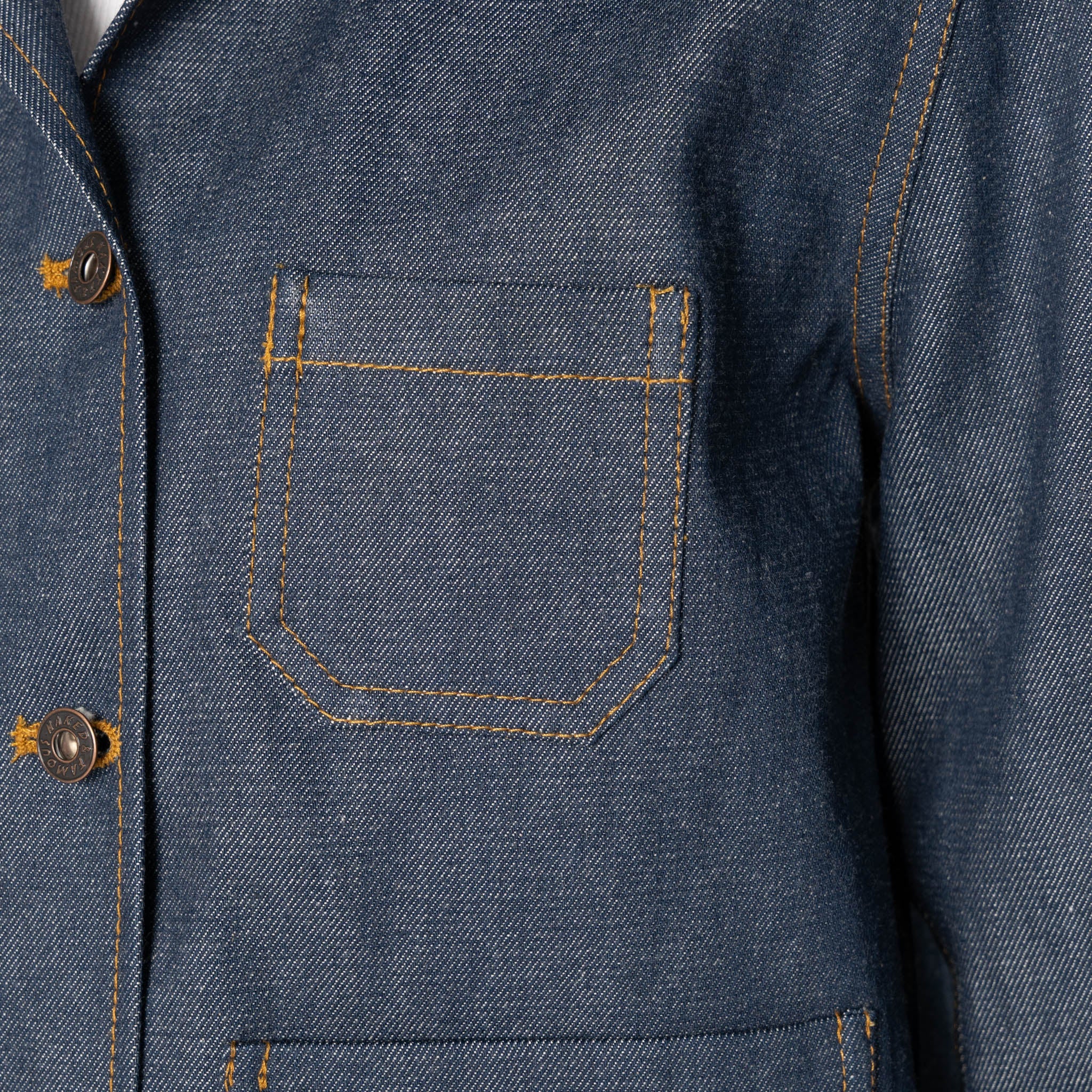 Gracie Jacket - Natural Indigo - Indigo by Naked & Famous Denim