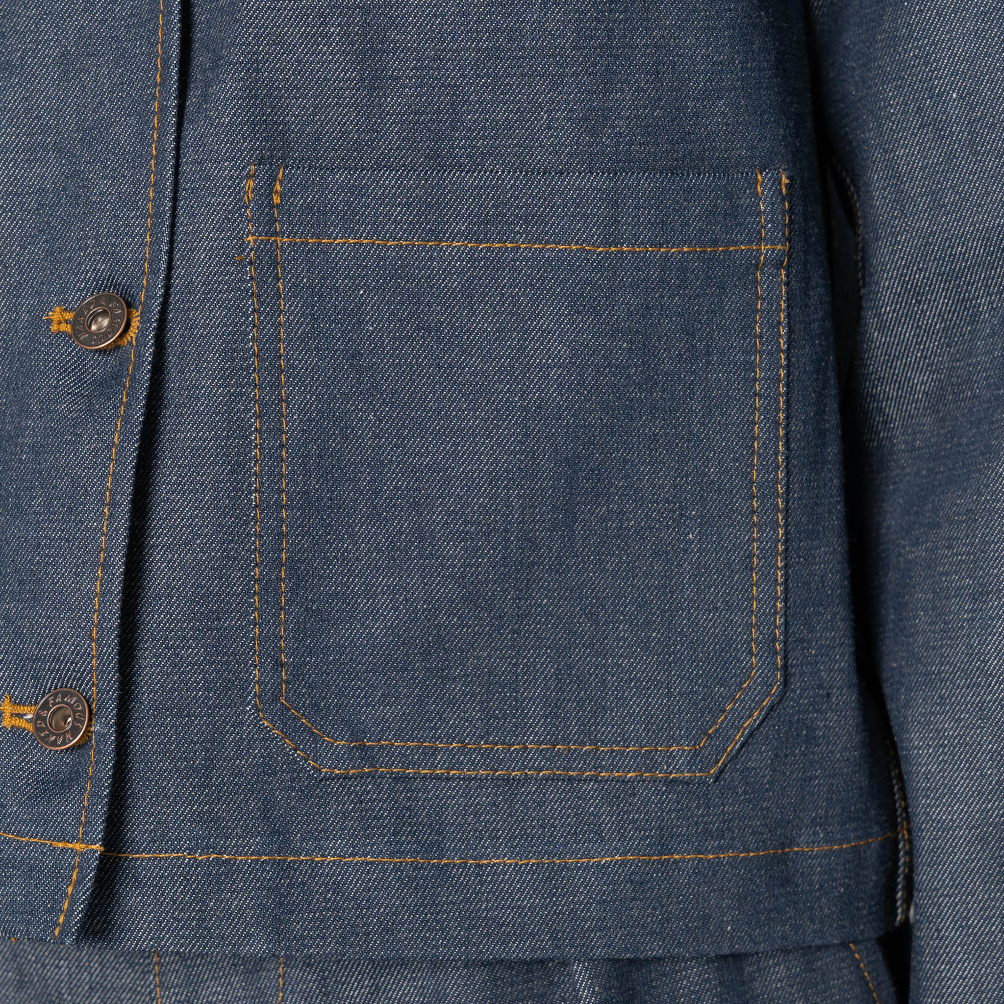 Gracie Jacket - Natural Indigo - Indigo by Naked & Famous Denim