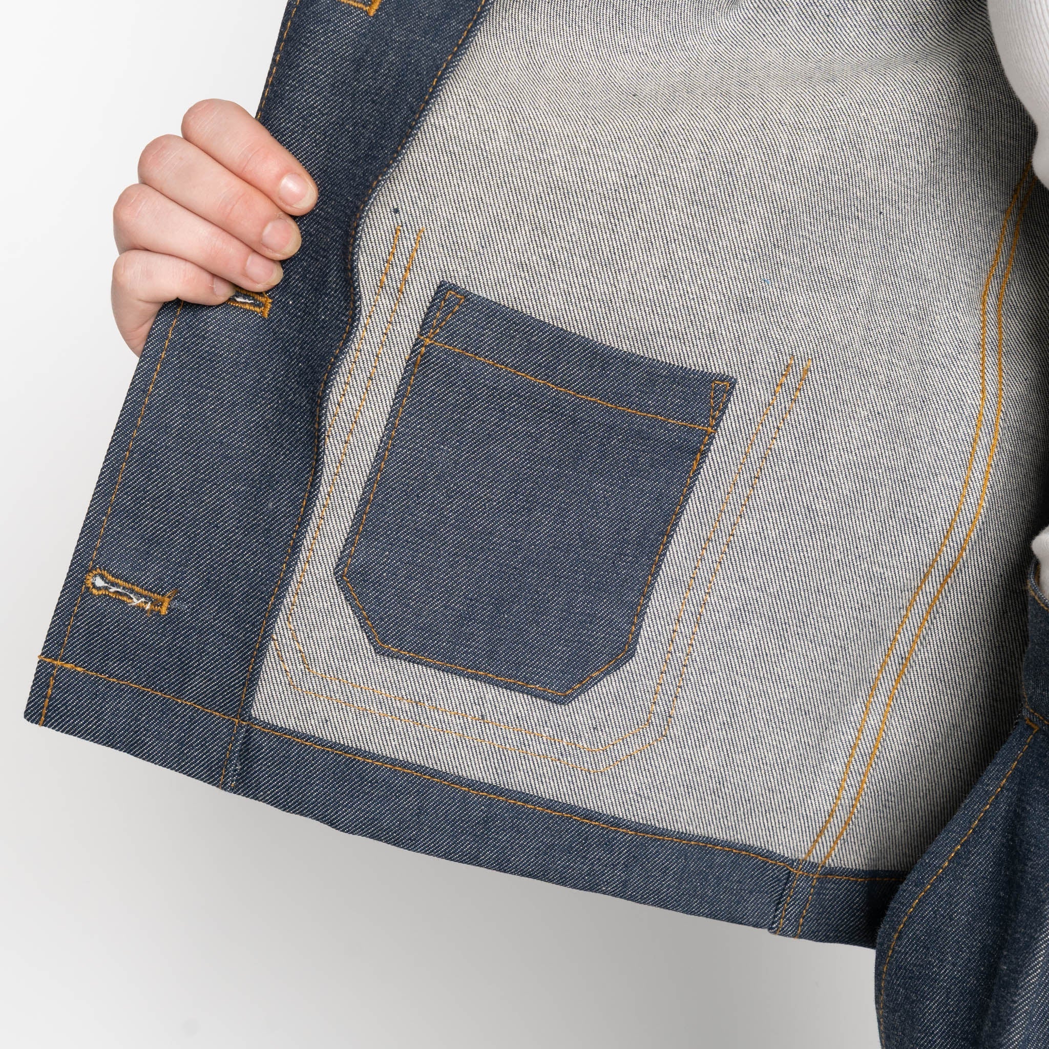 Gracie Jacket - Natural Indigo - Indigo by Naked & Famous Denim
