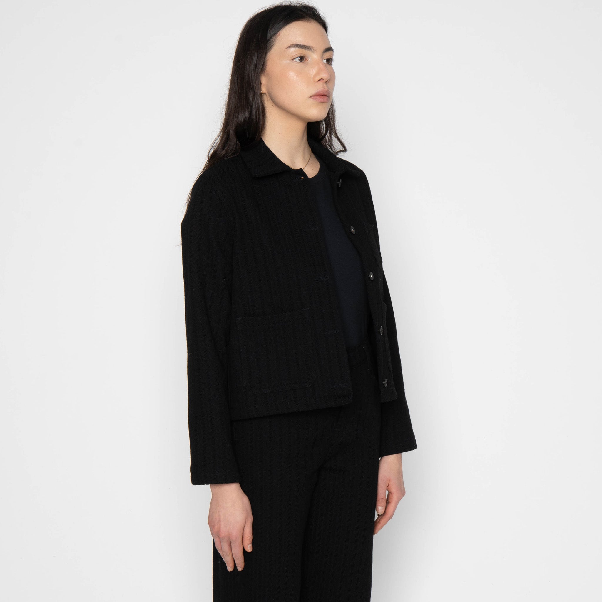 Gracie Jacket - Black Sugiaya by Naked & Famous Denim