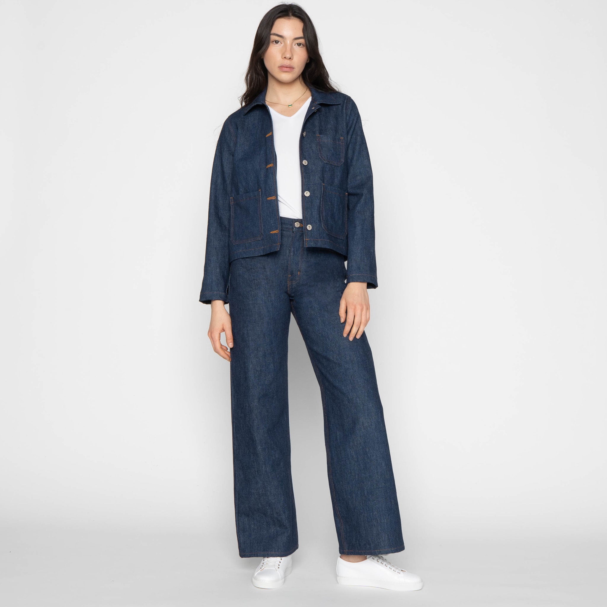 Gracie Jacket - Archive Blue - Indigo by Naked & Famous Denim