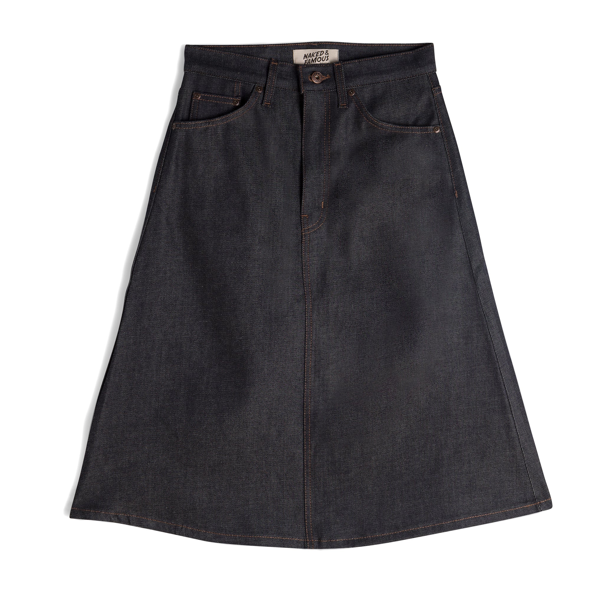 Denim Skirt - Dark Indigo by Naked & Famous Denim