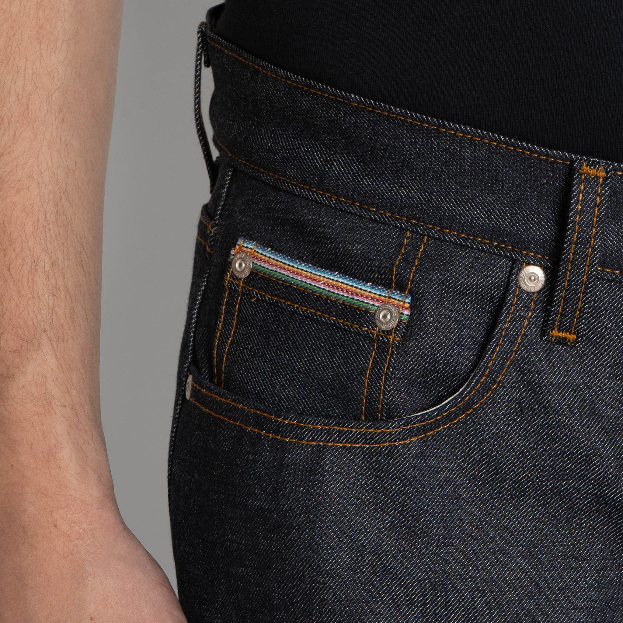 Easy Guy - Dia De Los Muertos Selvedge - Bat by Naked & Famous Denim
