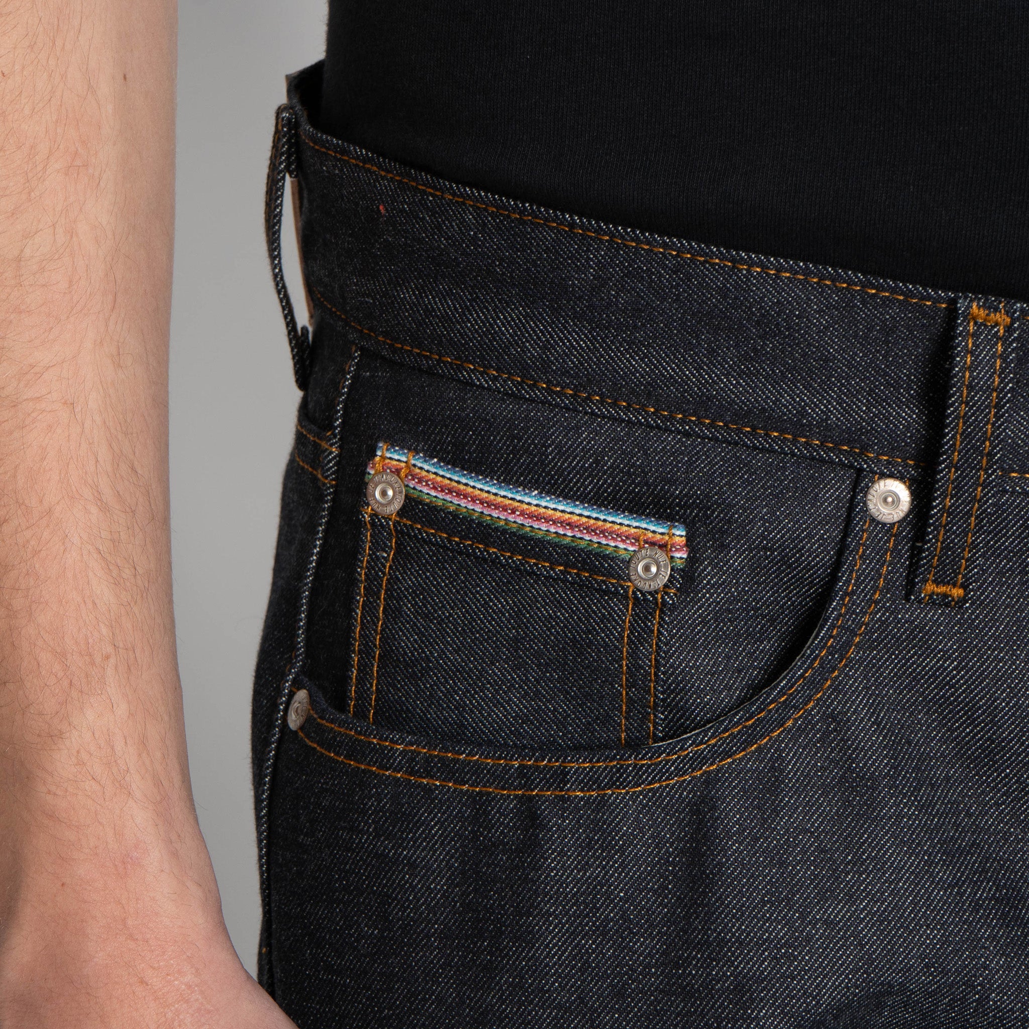Strong Guy - Dia De Los Muertos Selvedge - Bat by Naked & Famous Denim
