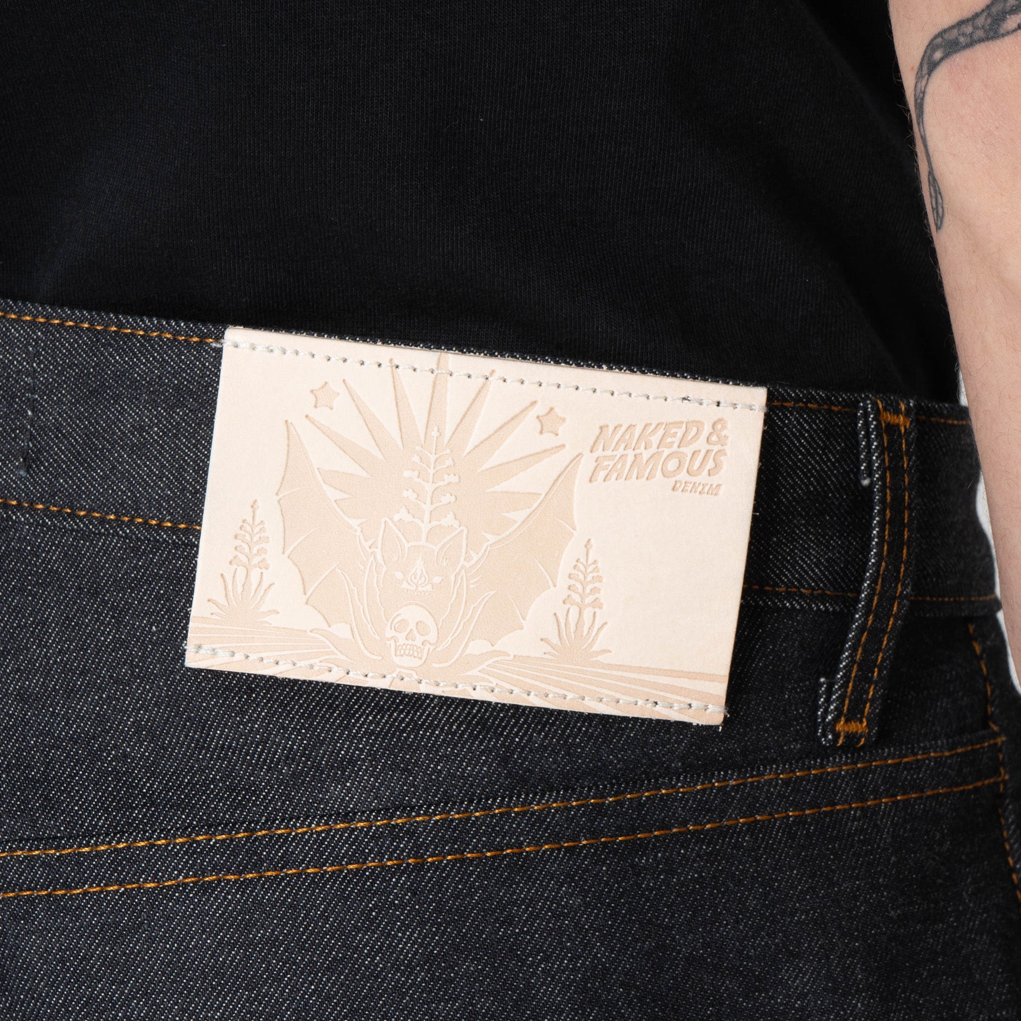 Strong Guy - Dia De Los Muertos Selvedge - Bat by Naked & Famous Denim