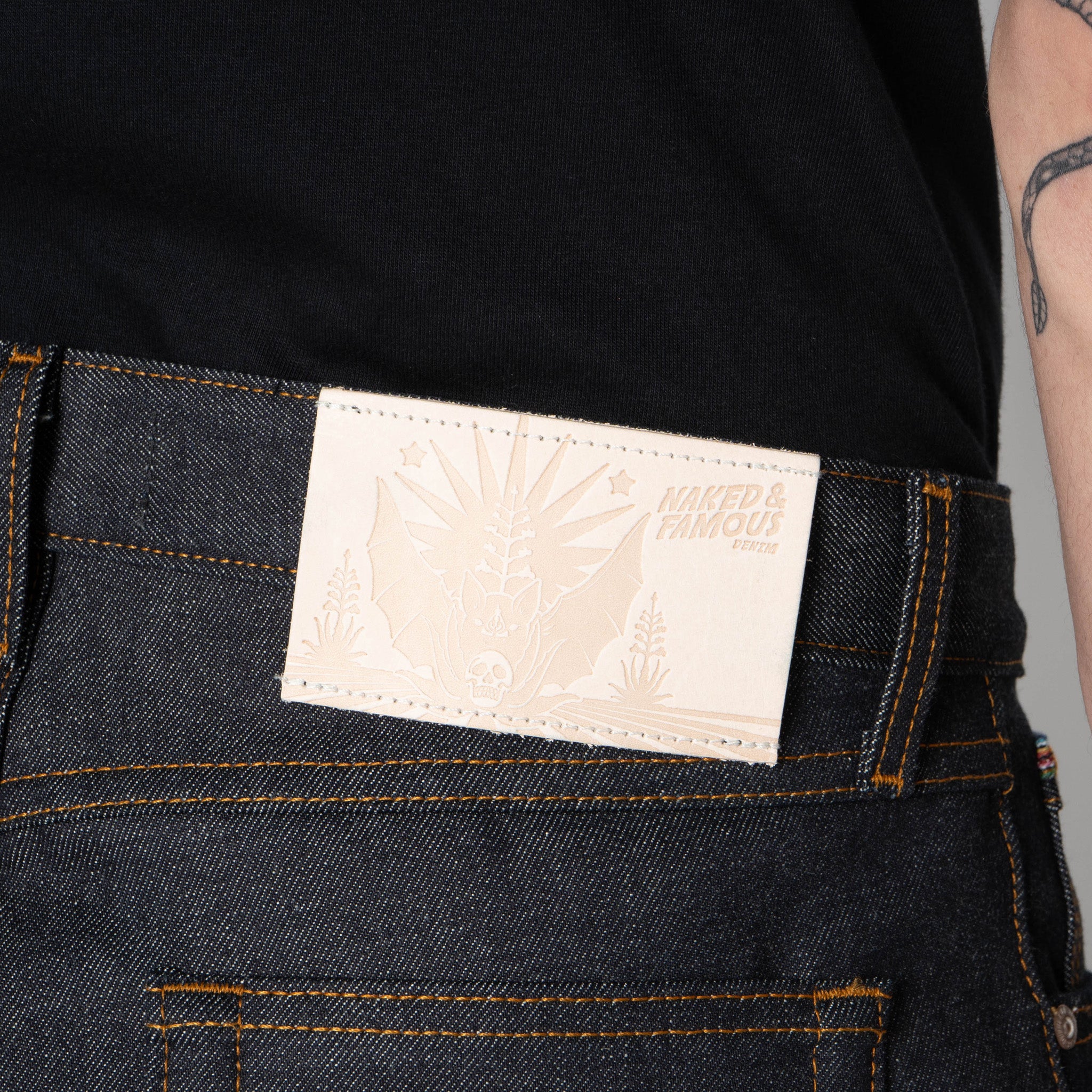 True Guy - Dia De Los Muertos Selvedge - Bat by Naked & Famous Denim