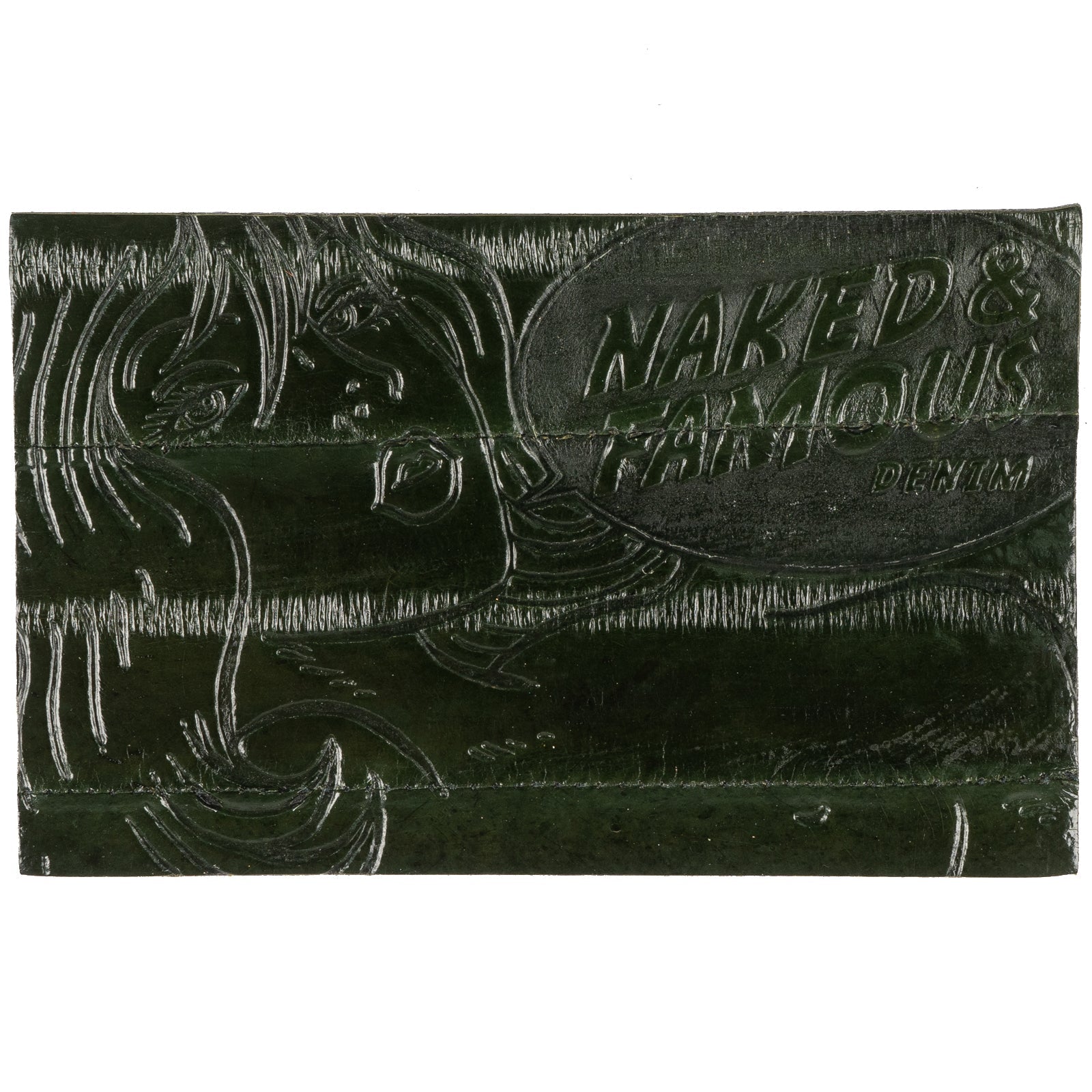 Tragic Blond Leather Patch - Sea Green Eelskin by Naked & Famous Denim
