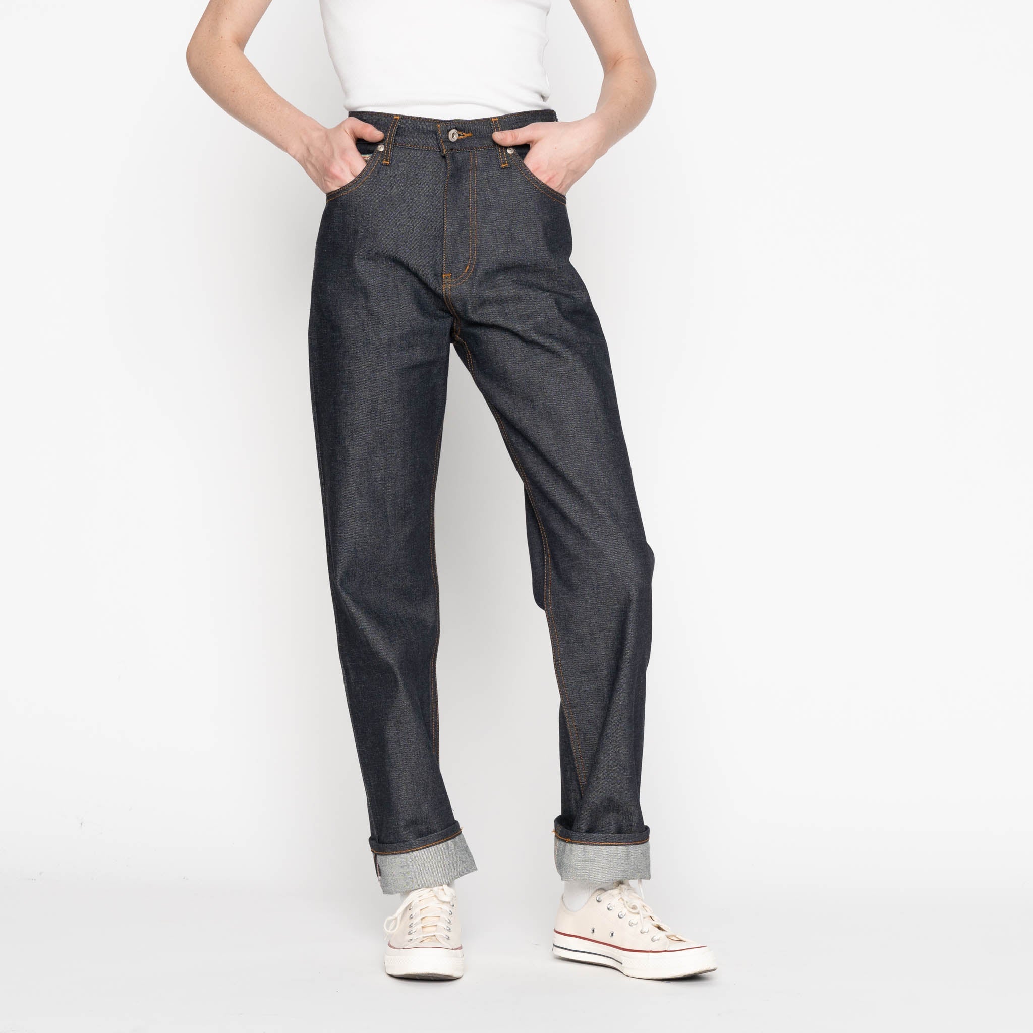 True Girl - Dia De Los Muertos Selvedge - Indigo by Naked & Famous Denim